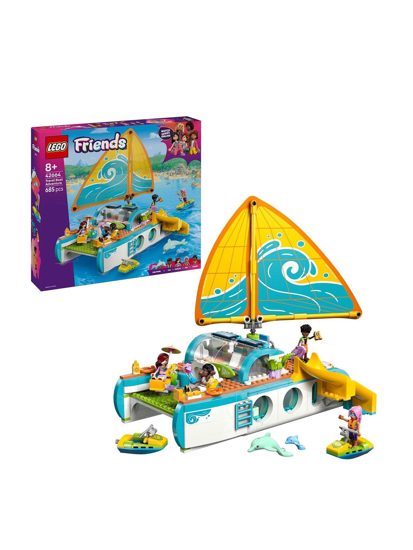 front image of lego-friends-travel-boat-adventure-building-kit-role-play-toy-42664