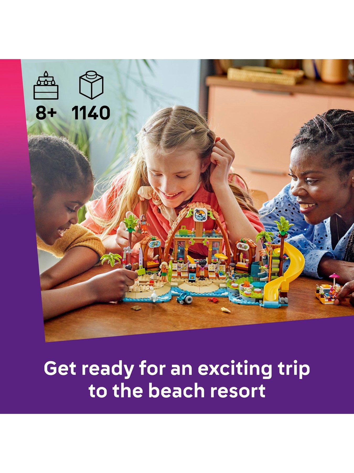 stillFront image of lego-friends-family-holiday-beach-resort-building-set-42673