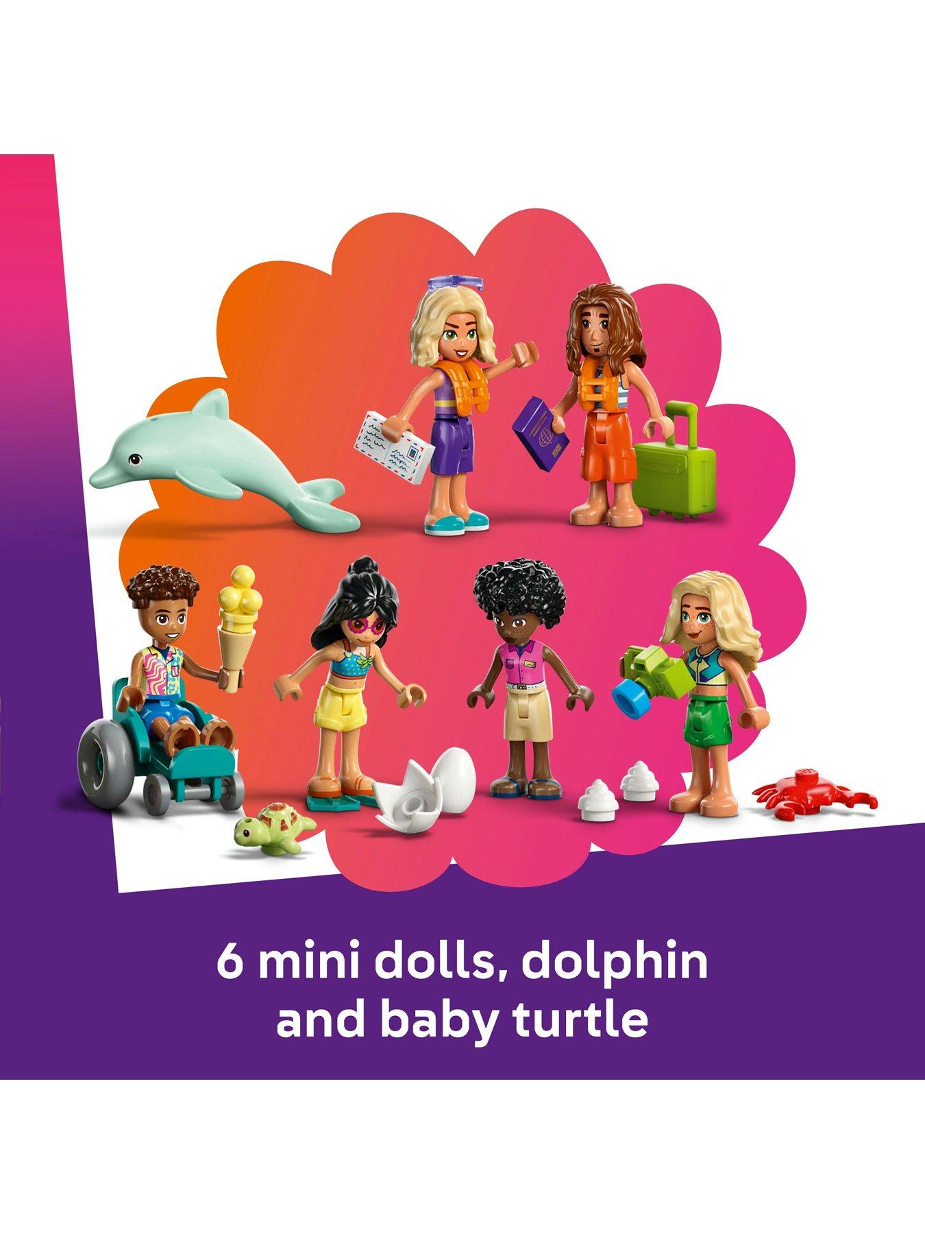  image of lego-friends-family-holiday-beach-resort-building-set-42673