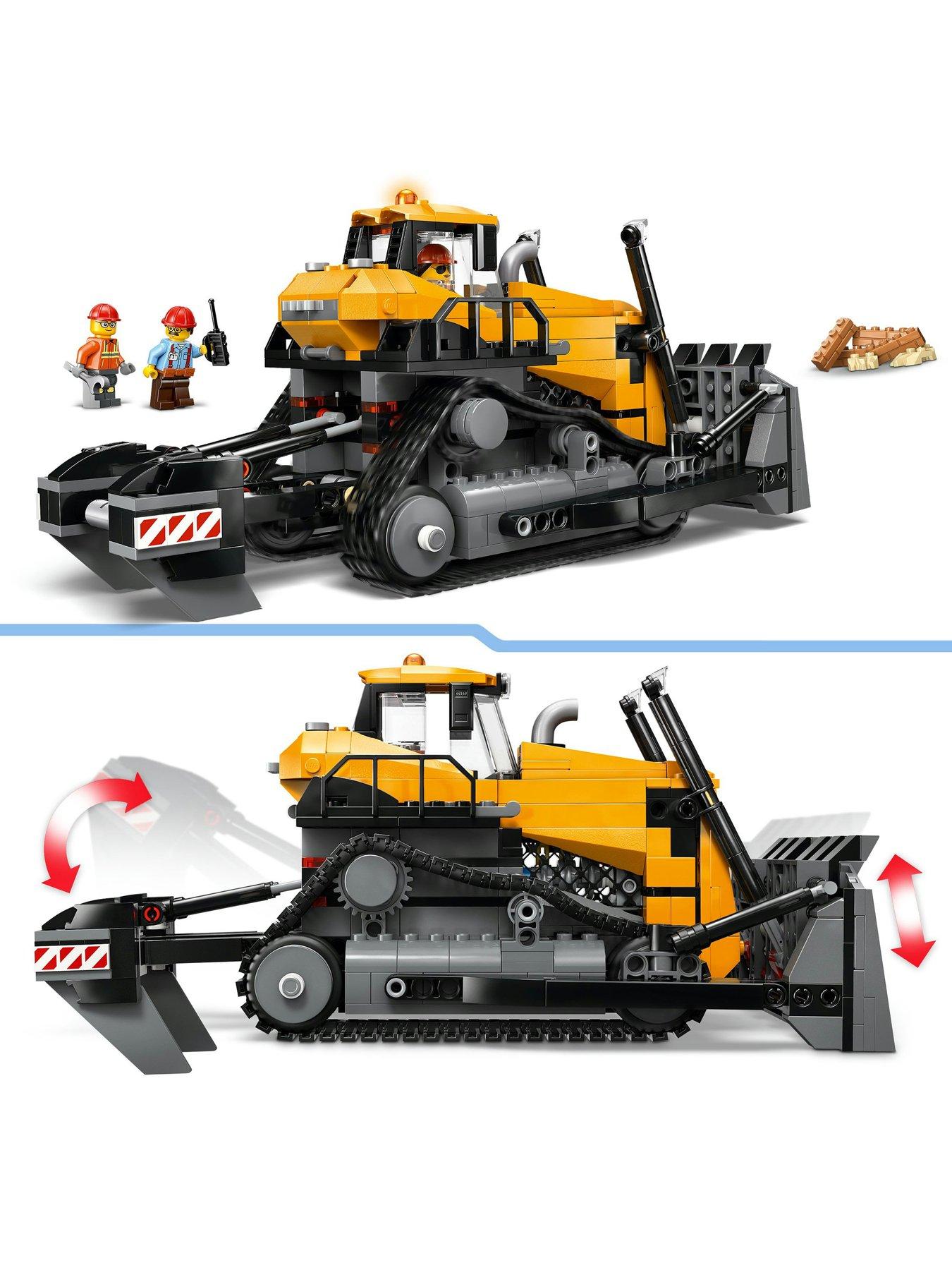 Image 3 of 8 of LEGO City Yellow Bulldozer Construction Site Building Toy Playset 60466
