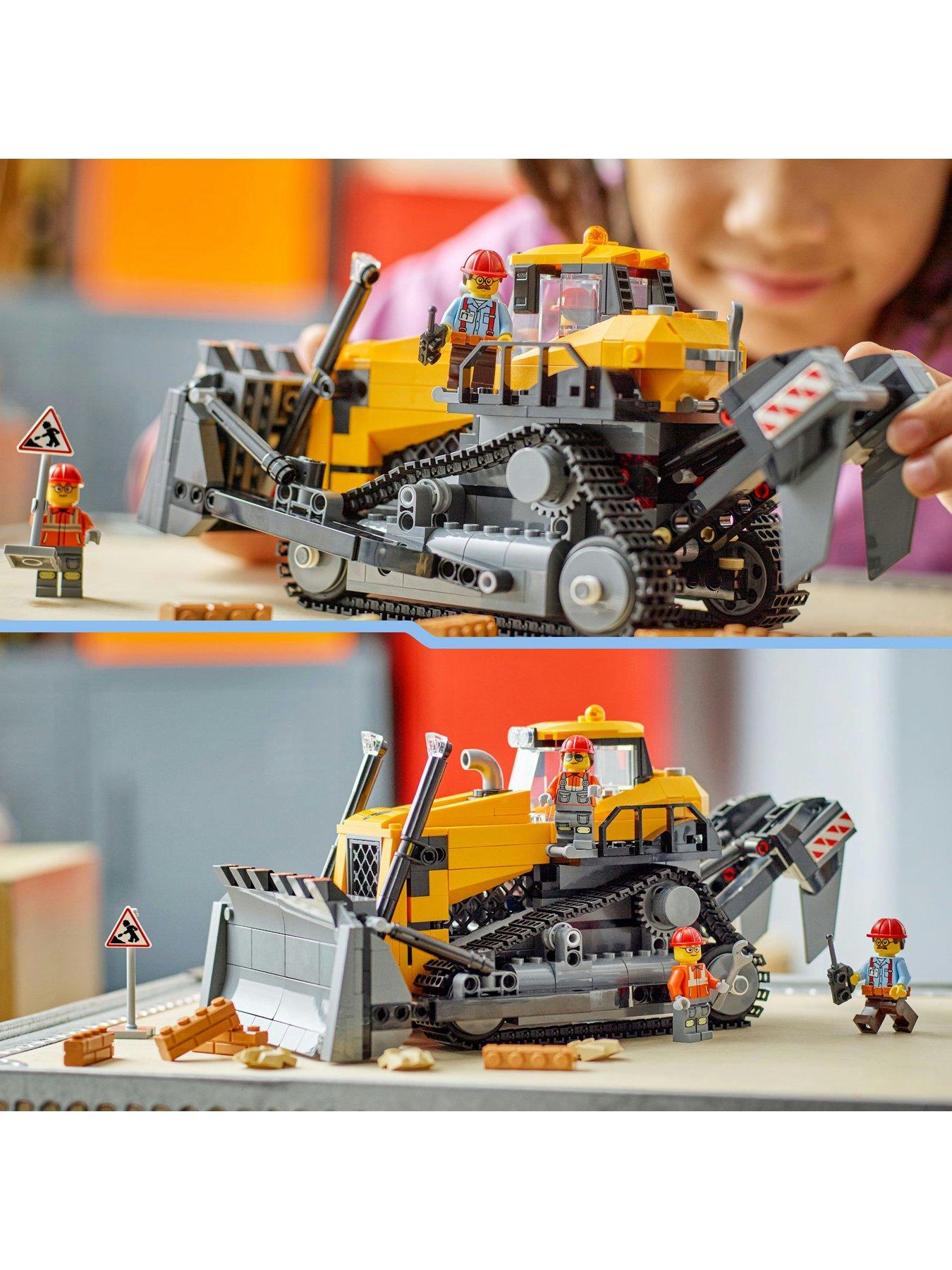 Image 5 of 8 of LEGO City Yellow Bulldozer Construction Site Building Toy Playset 60466