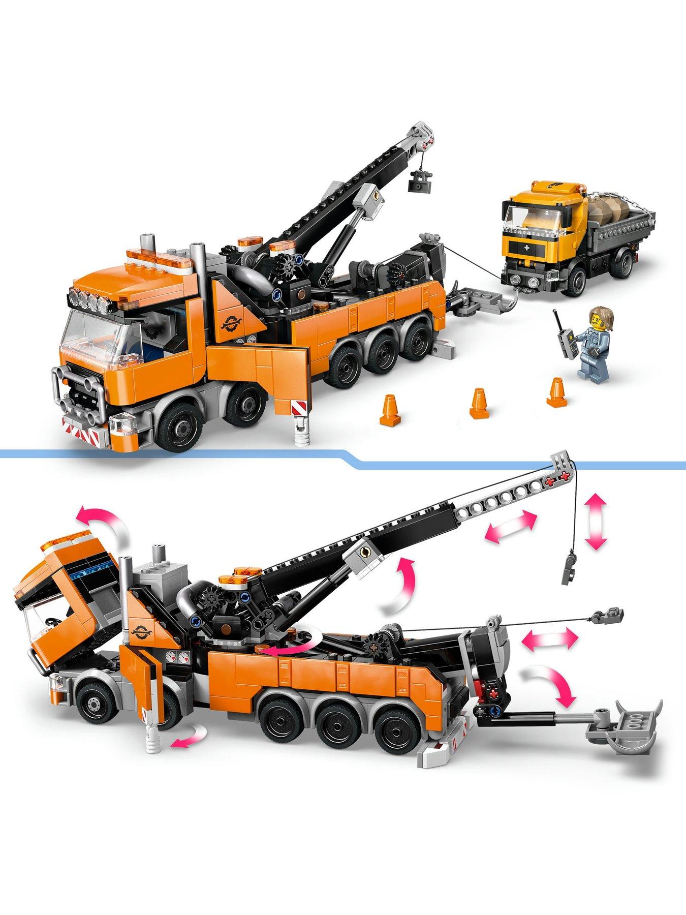  image of lego-city-city-heavy-duty-recovery-tow-truck-with-crane-60467