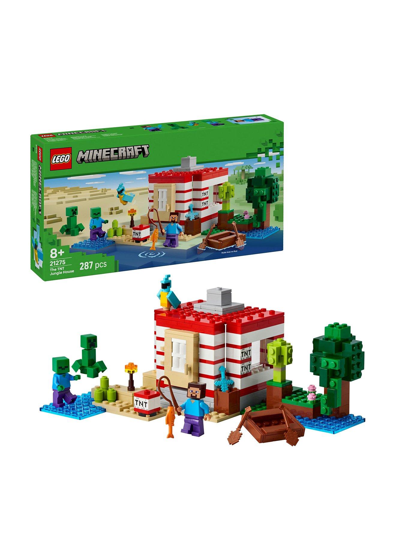 LEGO Minecraft The TNT Jungle House, Video Game Collectible Toy 21275