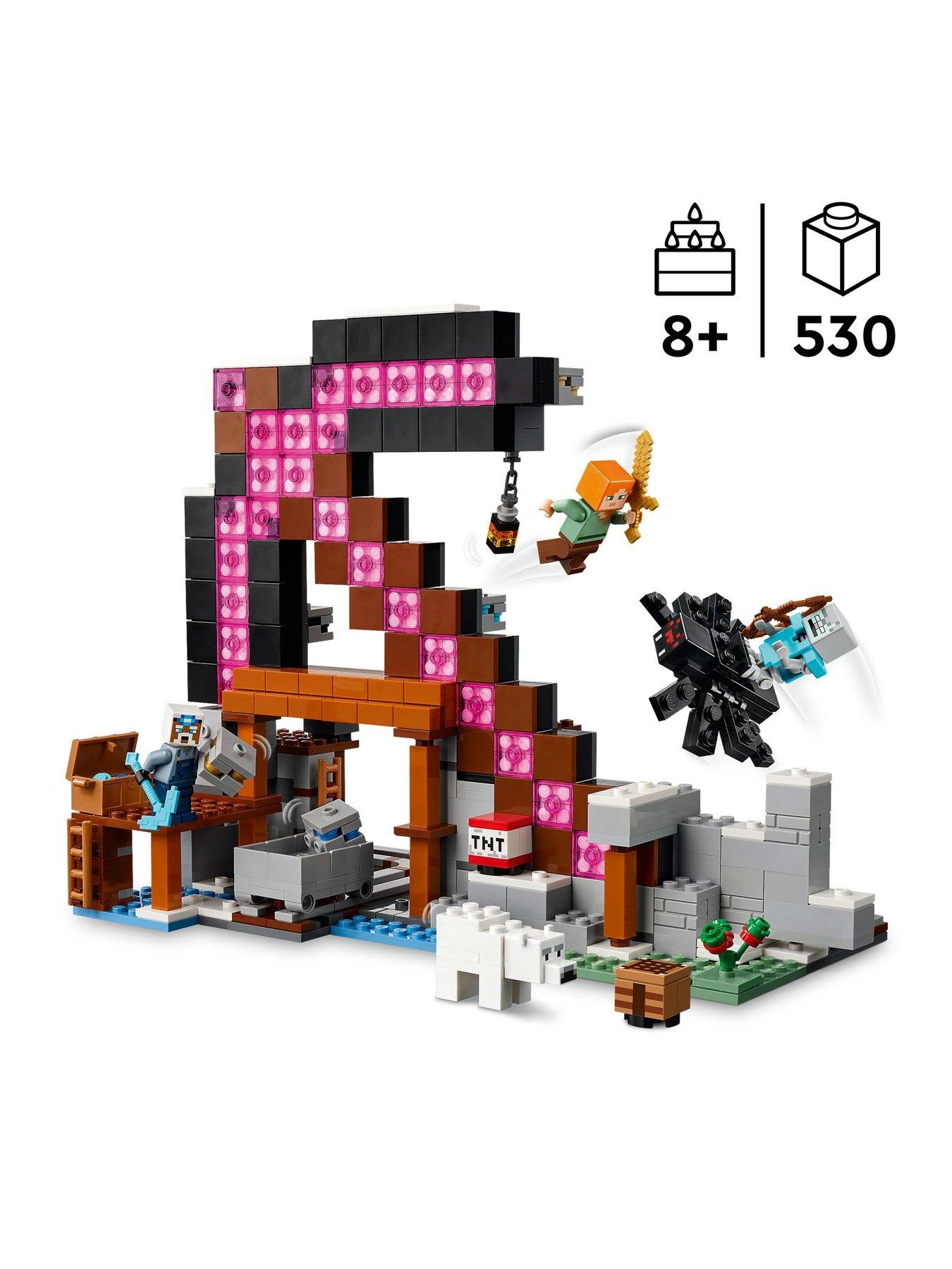 stillFront image of lego-minecraft-the-pickaxe-mine-gamer-room-decor-and-axe-toy-21277