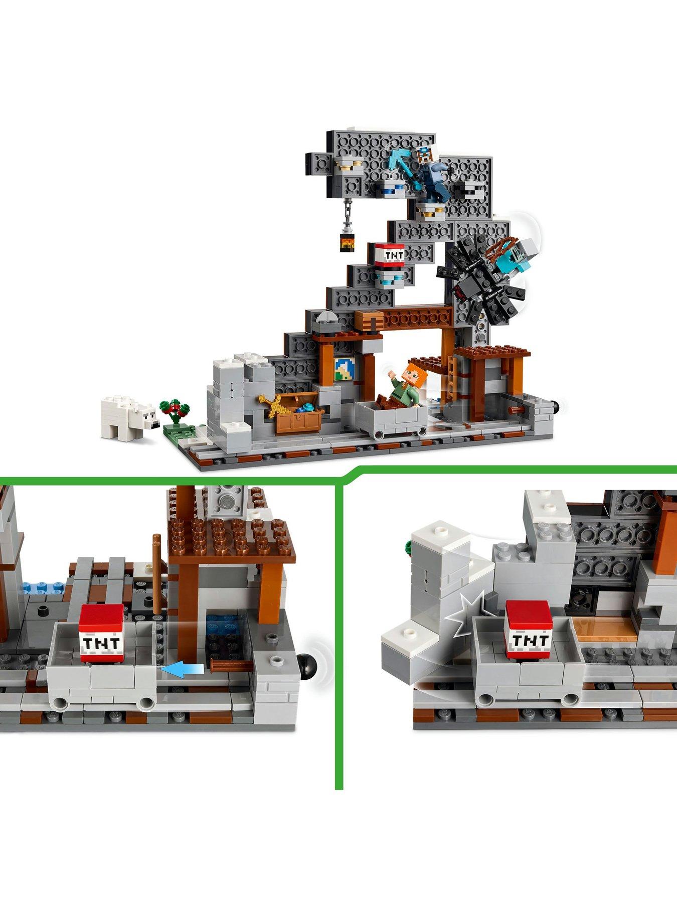  image of lego-minecraft-the-pickaxe-mine-gamer-room-decor-and-axe-toy-21277