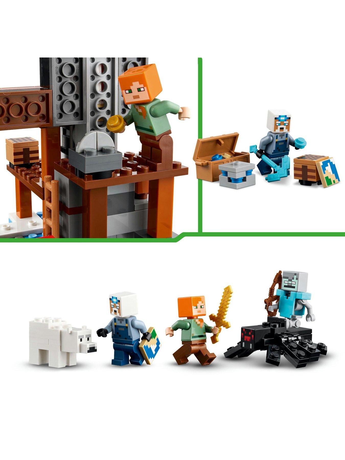  image of lego-minecraft-the-pickaxe-mine-gamer-room-decor-and-axe-toy-21277