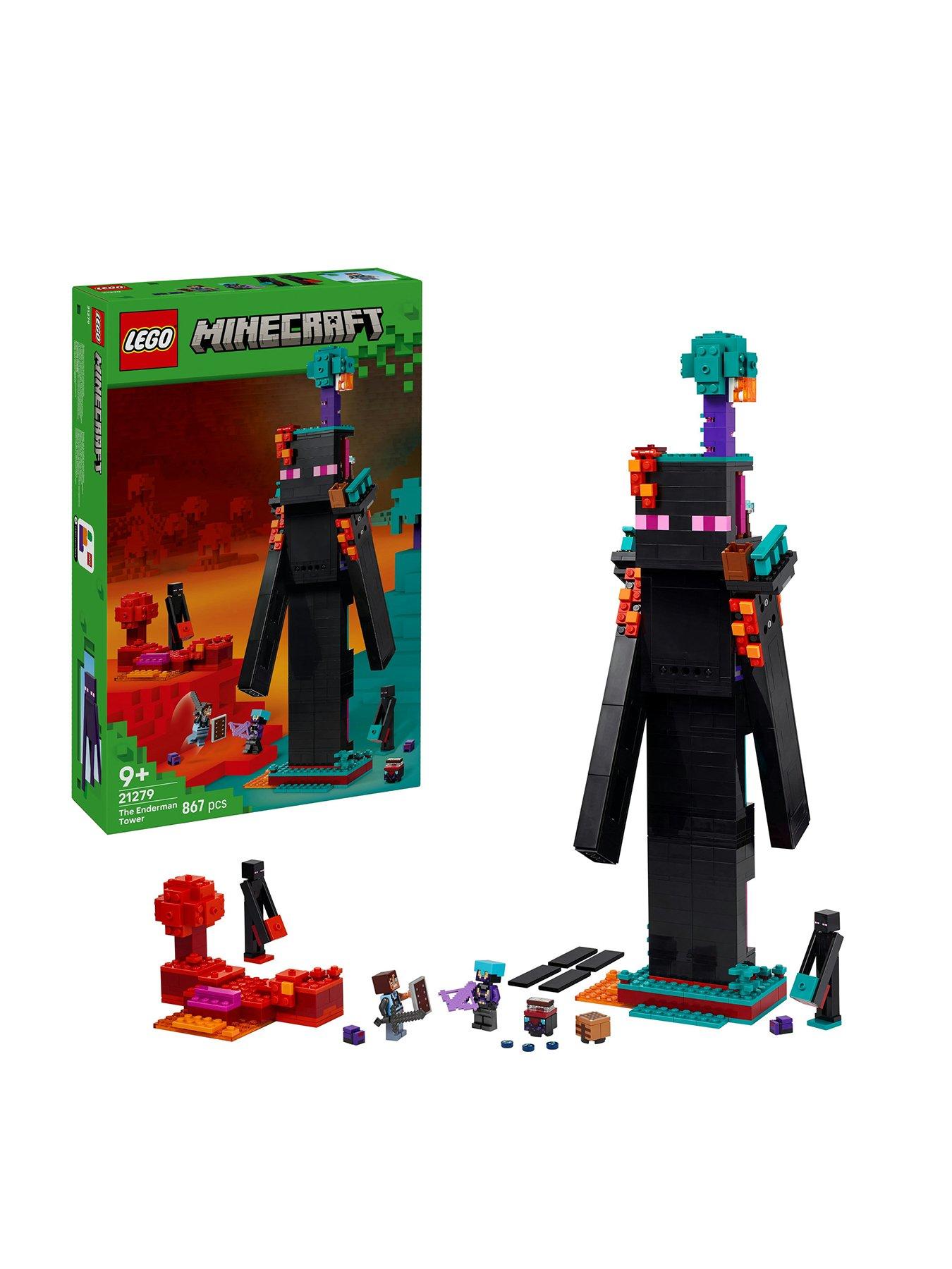 front image of lego-minecraft-the-enderman-tower-toy-for-kids-gamer-gift-21279