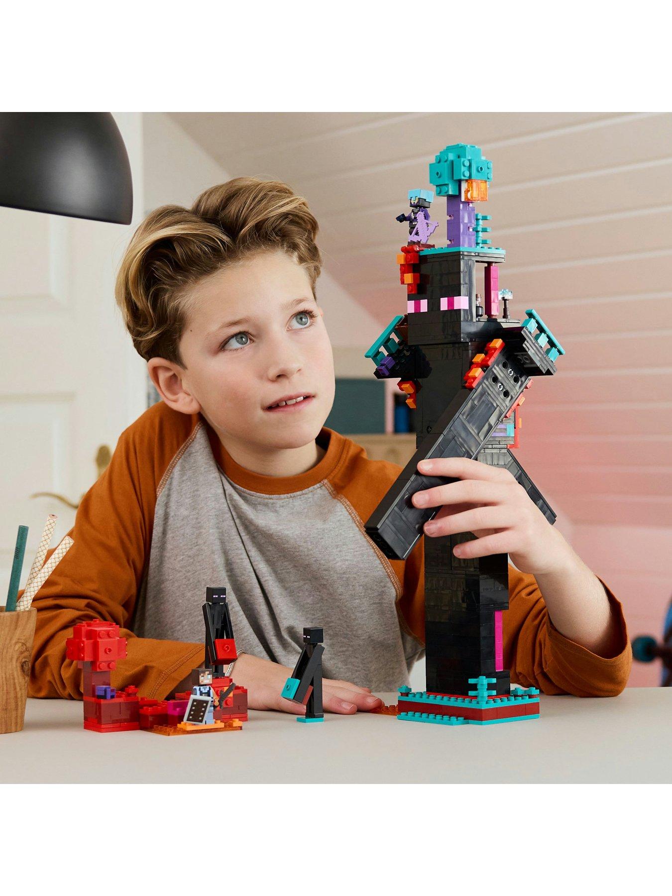  image of lego-minecraft-the-enderman-tower-toy-for-kids-gamer-gift-21279