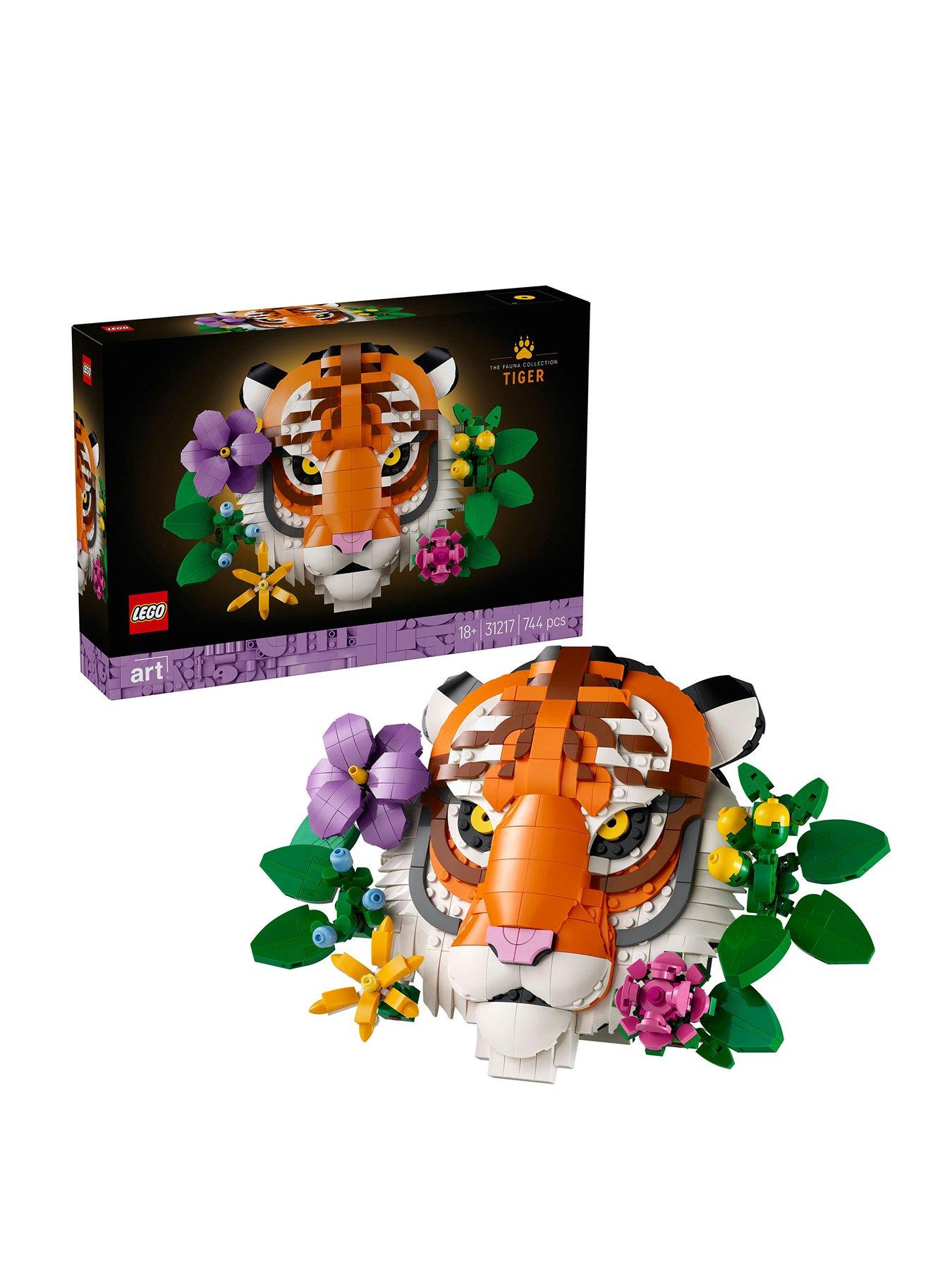 LEGO ART The Fauna Collection – Tiger, Housewarming Gift for a New Home 31217