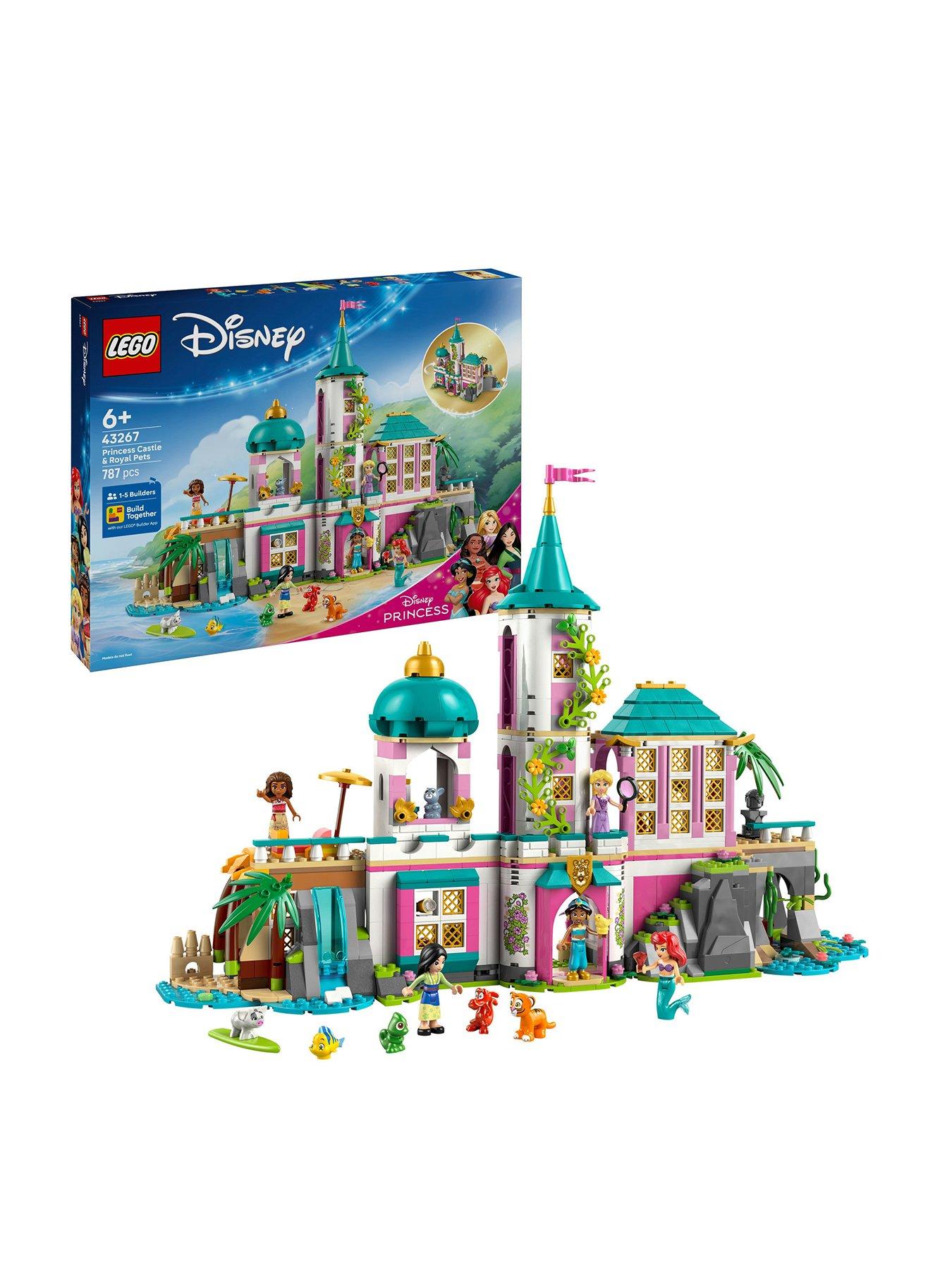front image of lego-disney-princess-disney-princess-castle-amp-royal-pets-set-43267