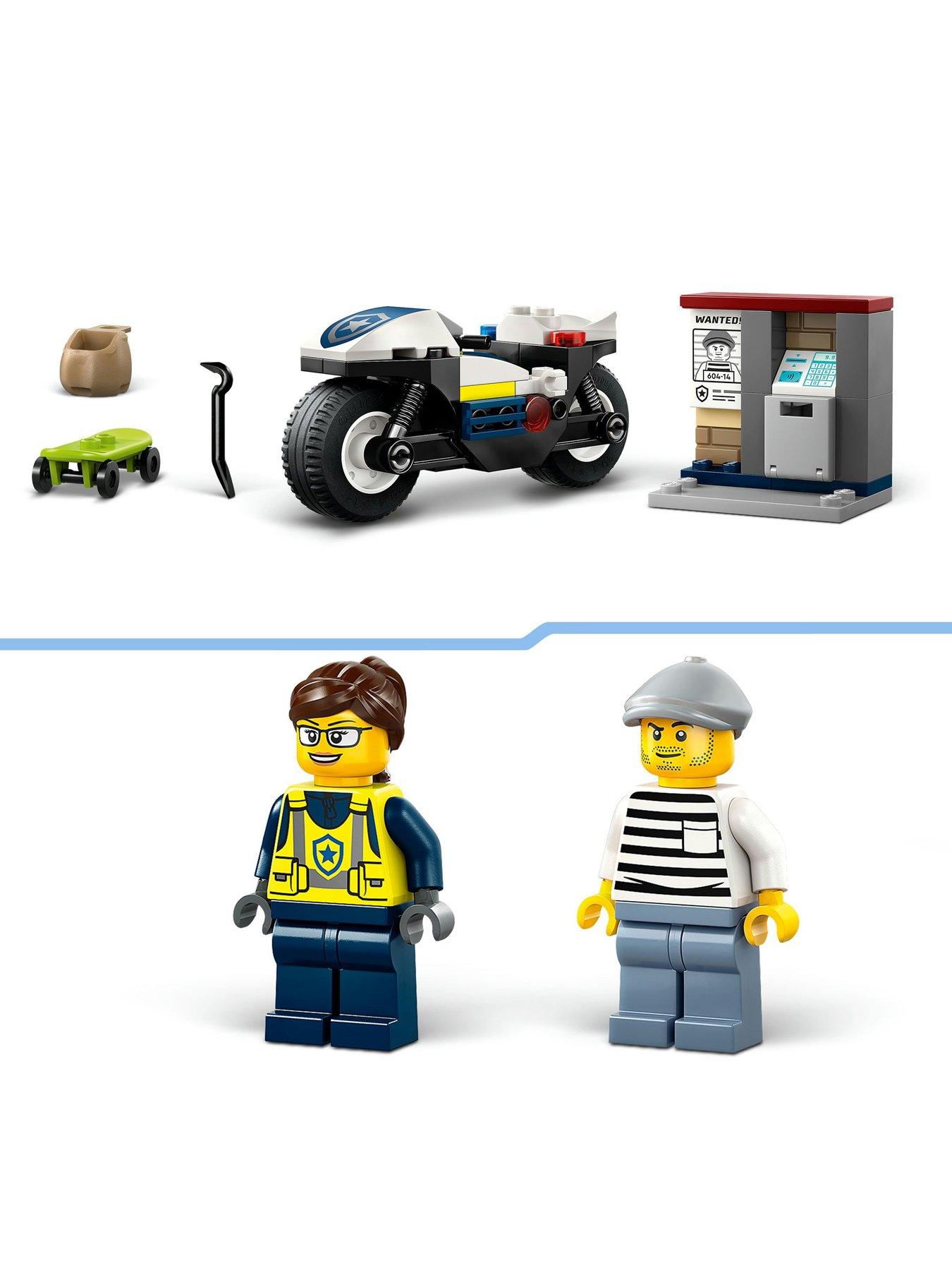  image of lego-city-police-motorcycle-chase-toy-motorbike-set-60455