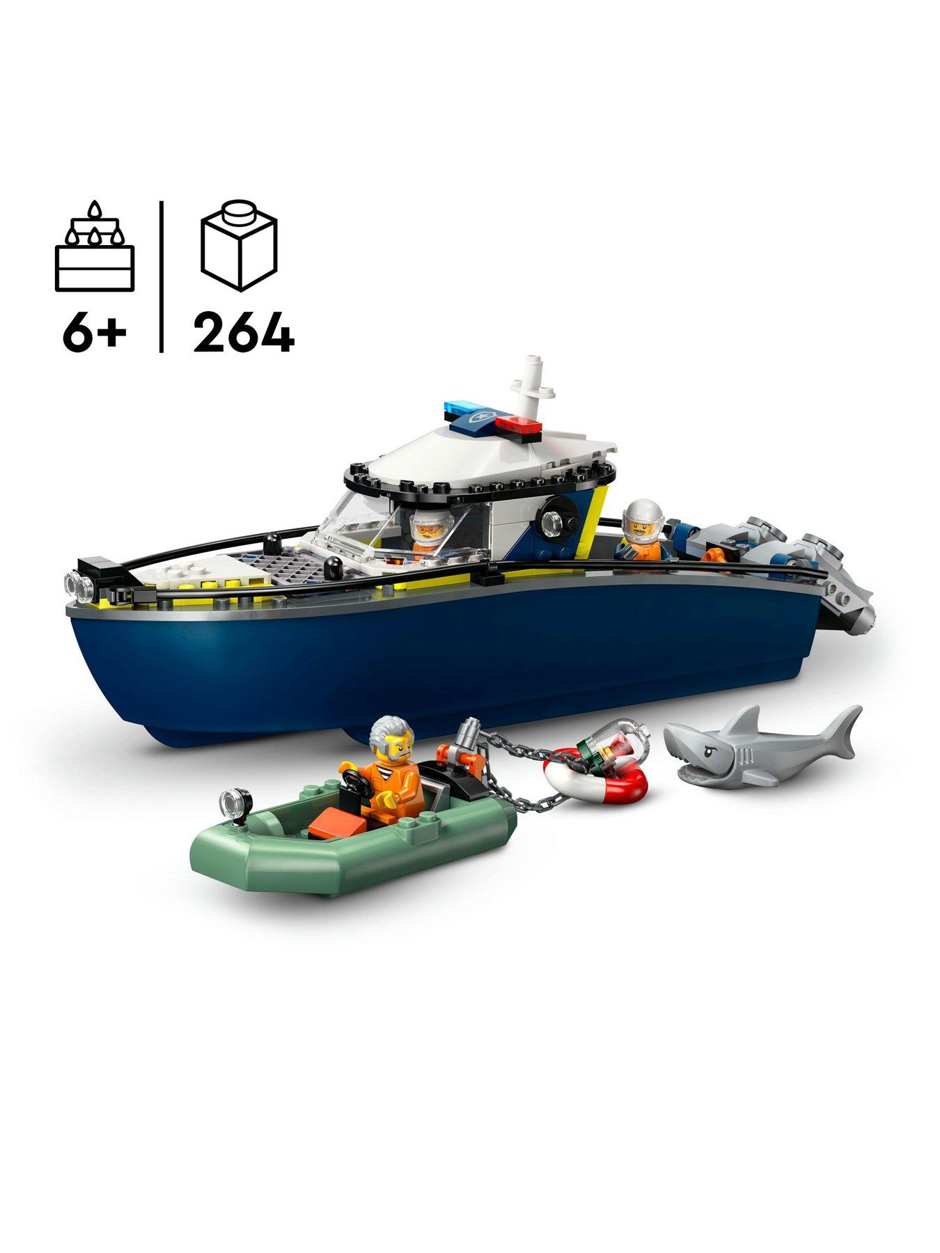 stillFront image of lego-city-police-boat-chase-toy-with-a-speedboat-60456
