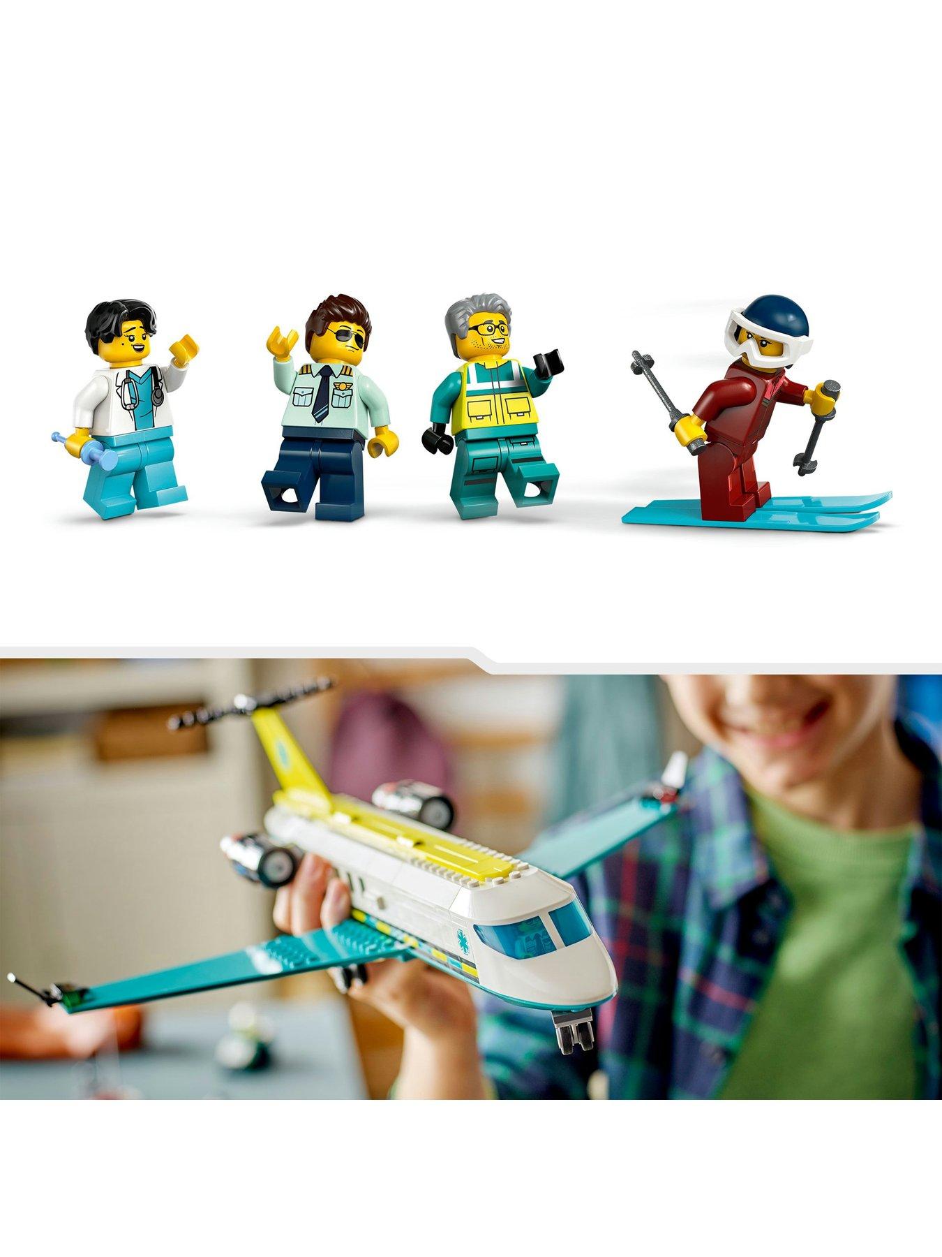  image of lego-city-emergency-air-ambulance-airplane-toy-60465