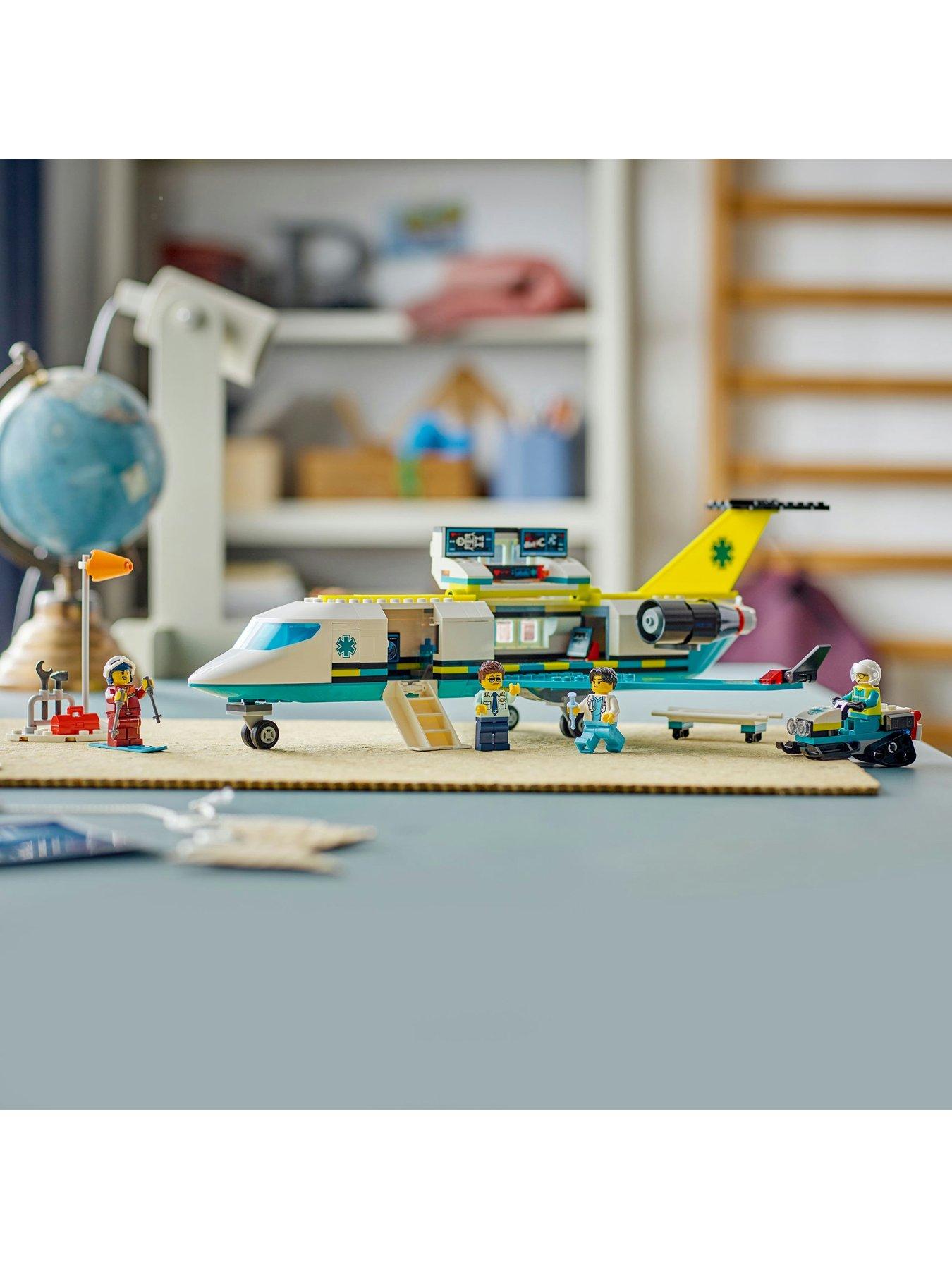  image of lego-city-emergency-air-ambulance-airplane-toy-60465