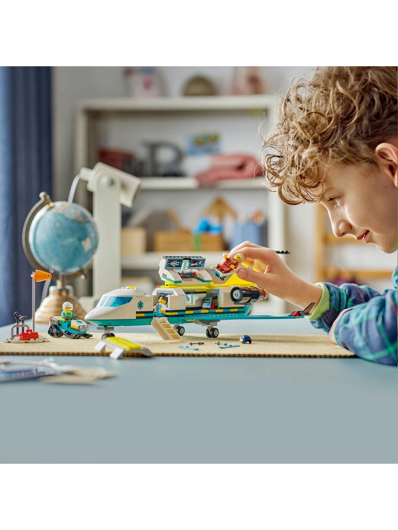  image of lego-city-emergency-air-ambulance-airplane-toy-60465