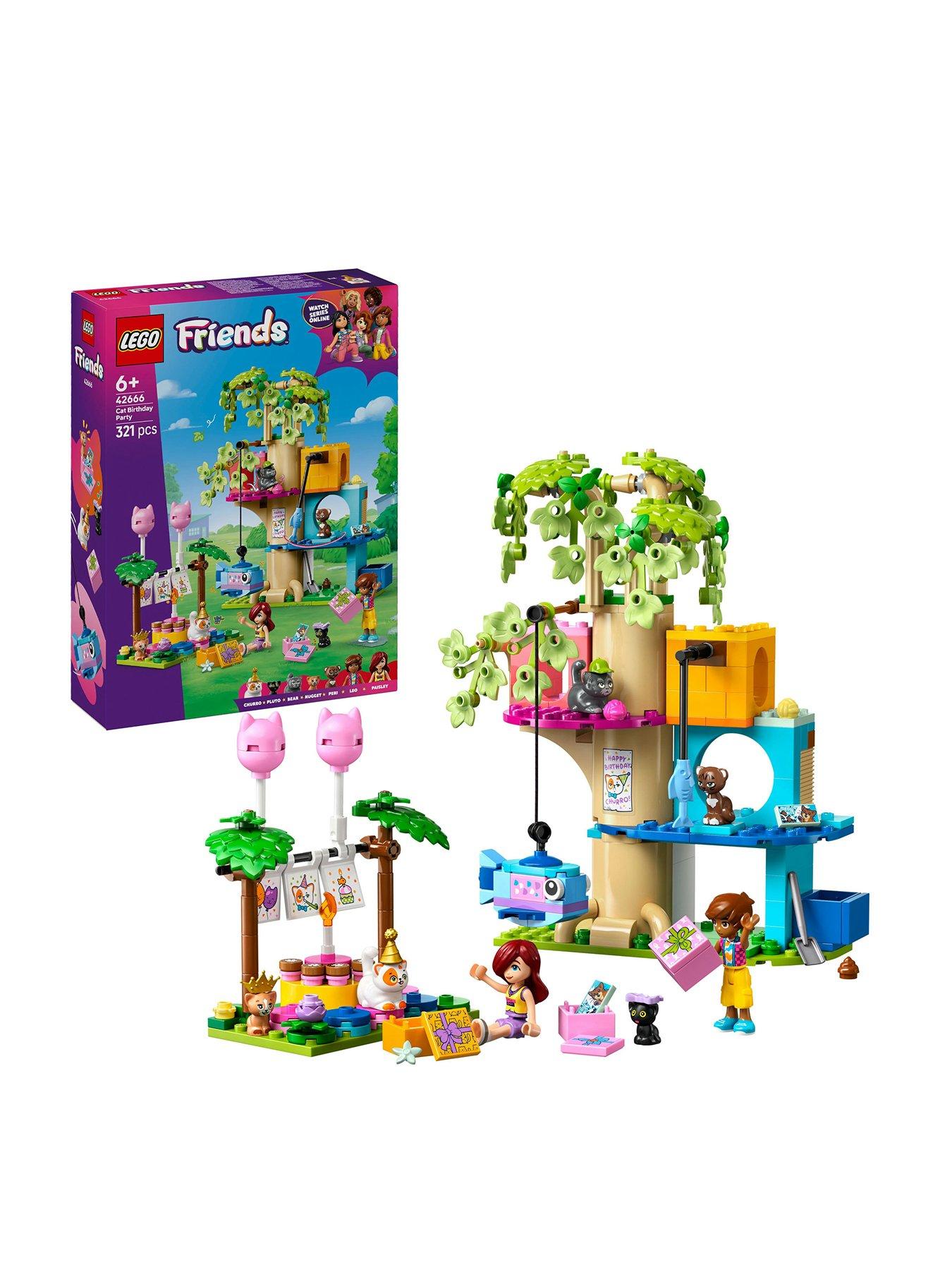  image of lego-friends-cat-birthday-party-amp-tree-house-building-kit-toy-42666