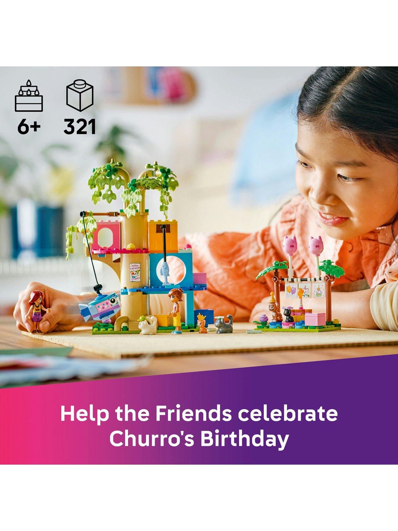stillFront image of lego-friends-cat-birthday-party-amp-tree-house-building-kit-toy-42666
