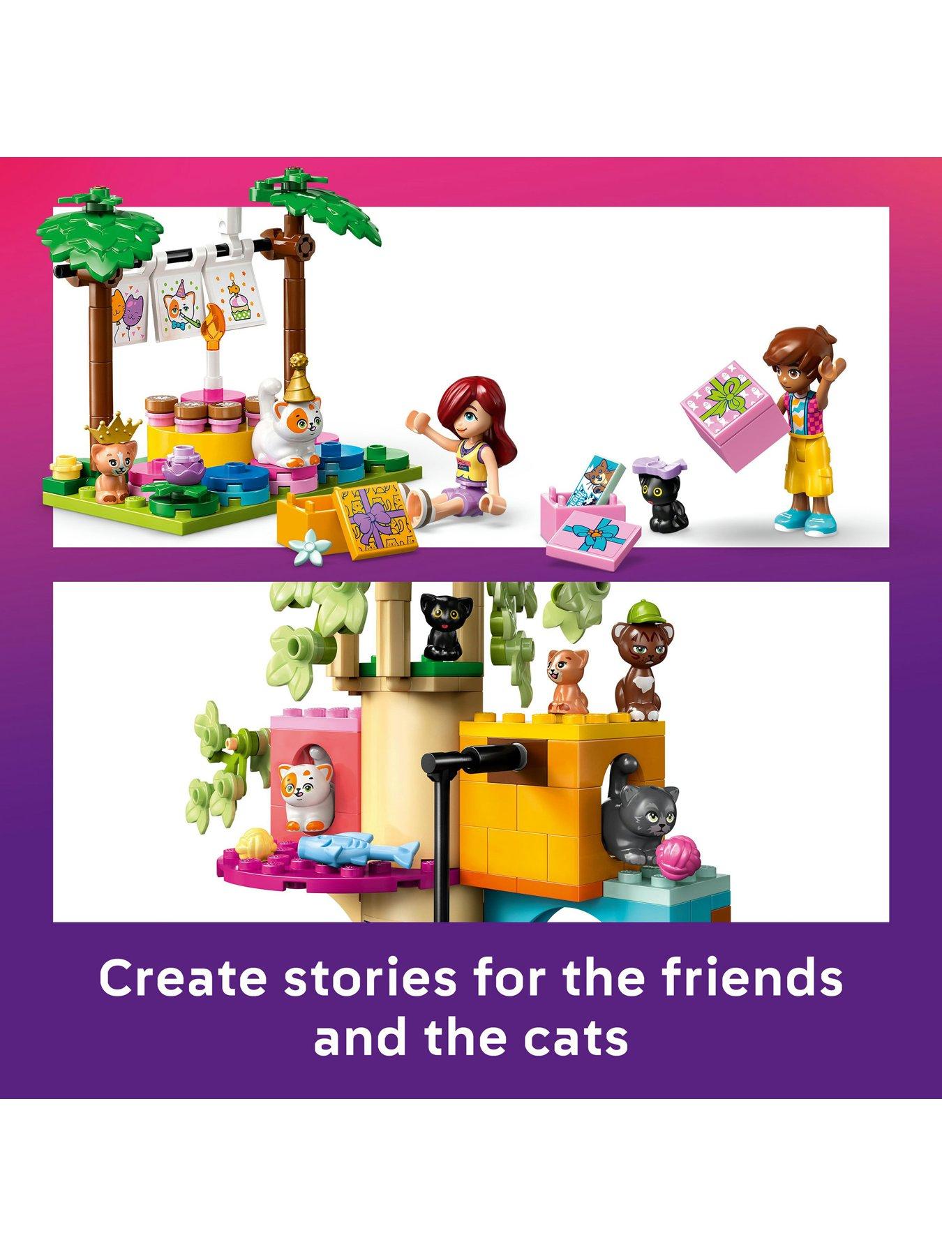  image of lego-friends-cat-birthday-party-amp-tree-house-building-kit-toy-42666
