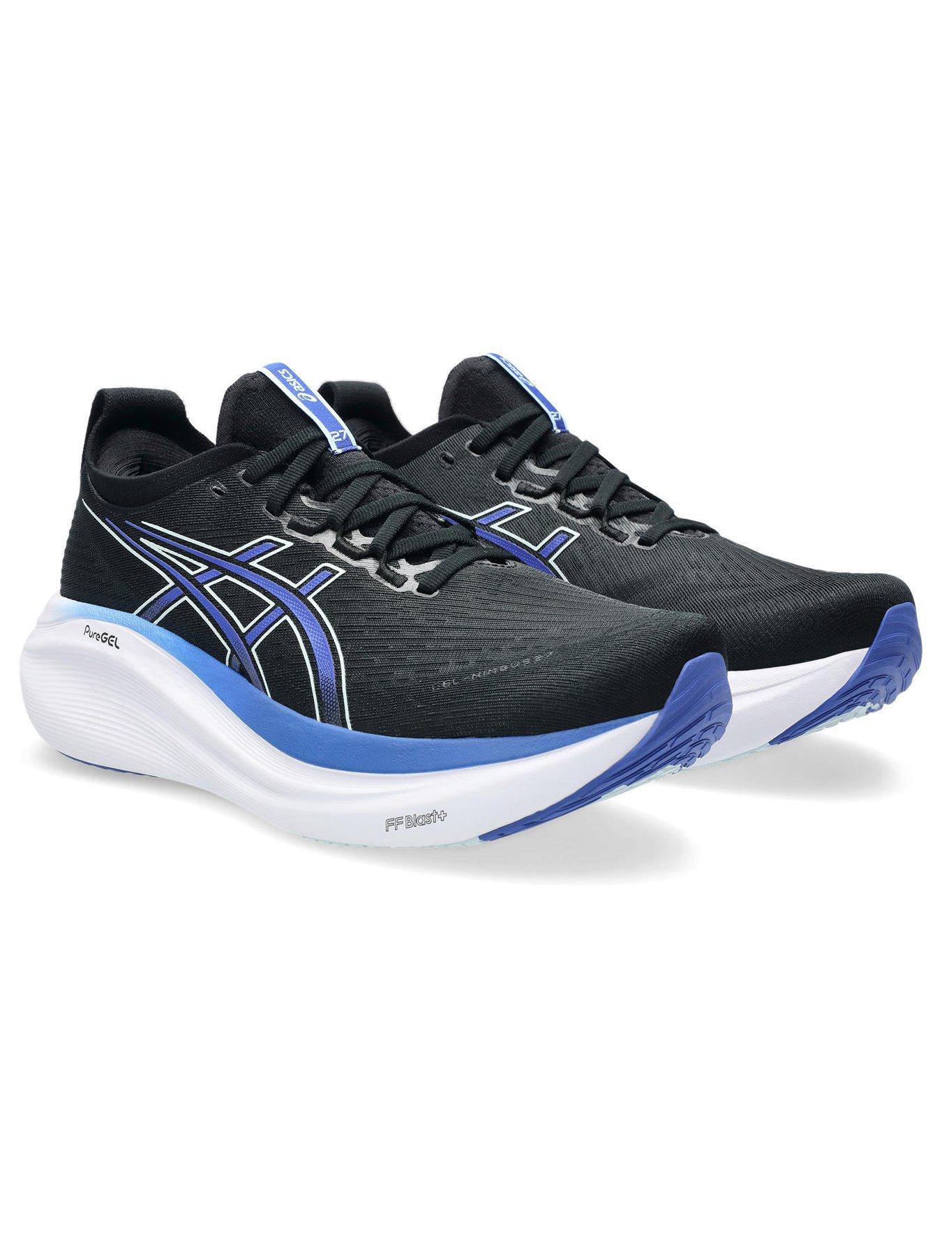 Image 7 of 8 of Asics Mens Running Gel-Nimbus 27 Trainers - Black/Blue