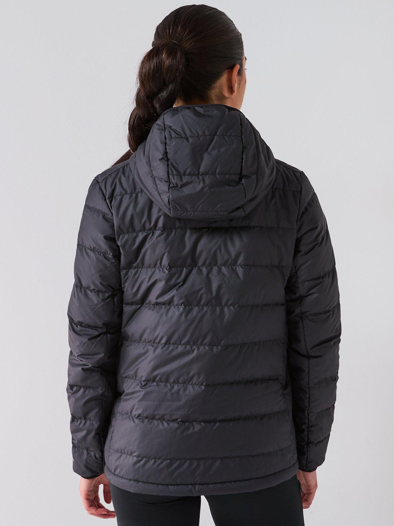  image of adidas-terrex-womens-mt-down-hooded-jacket-black