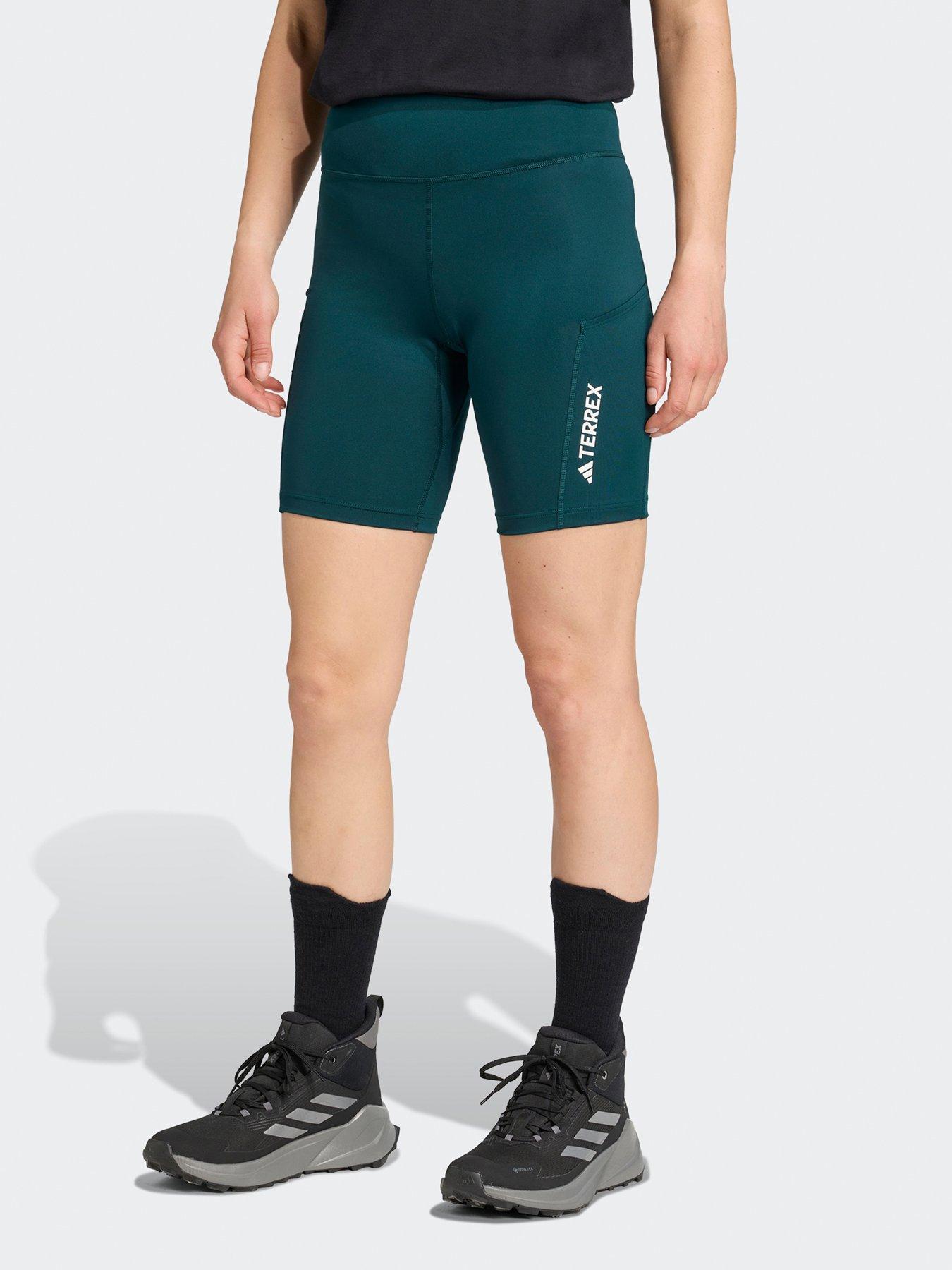 undefined Womens Outdoor Multi 8-Inch Tight Shorts - Green