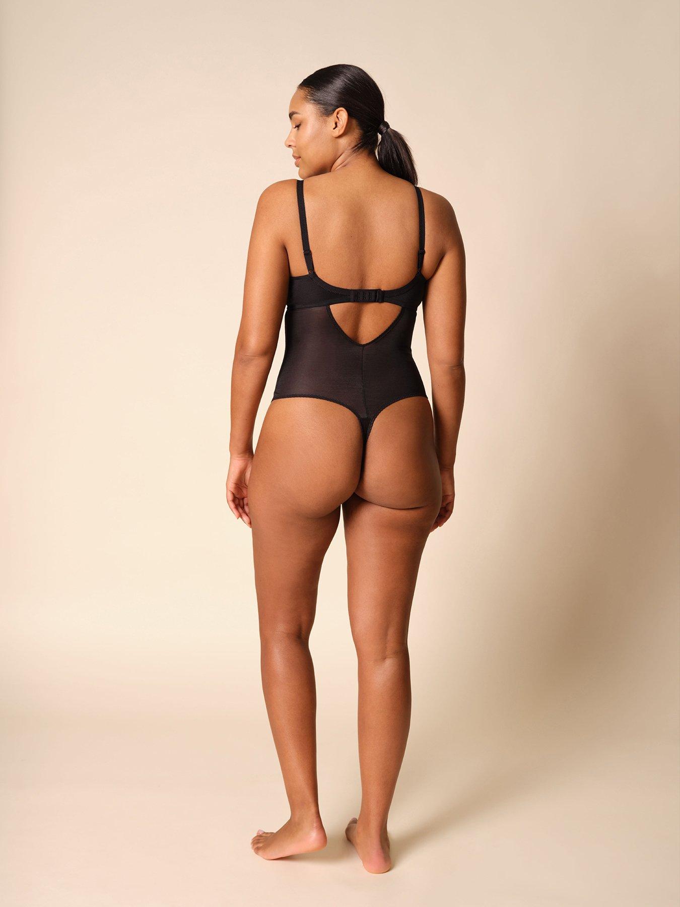 Image 2 of 6 of Gossard Glossies Sheer Body - Black
