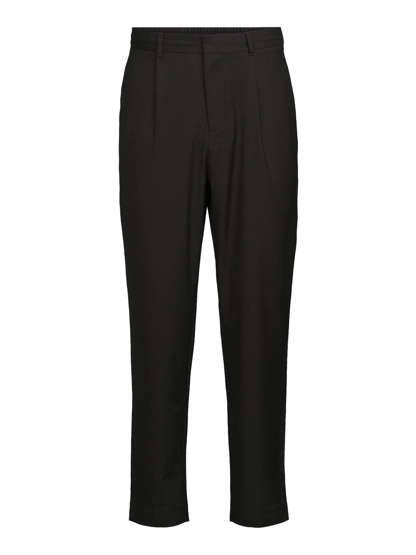 Image 7 of 7 of The Very Collection Smart Pleated Trousers - Black