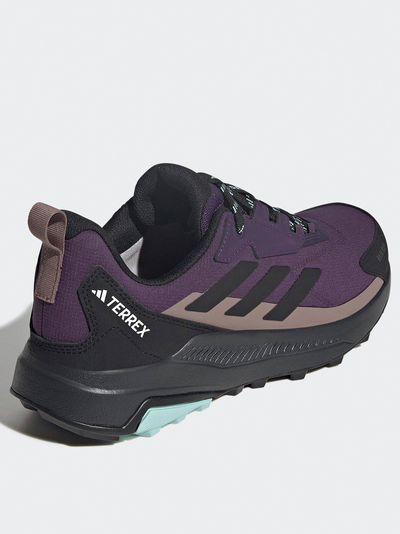  image of adidas-terrex-womens-anylander-rainrdy-hiking-shoes-purple
