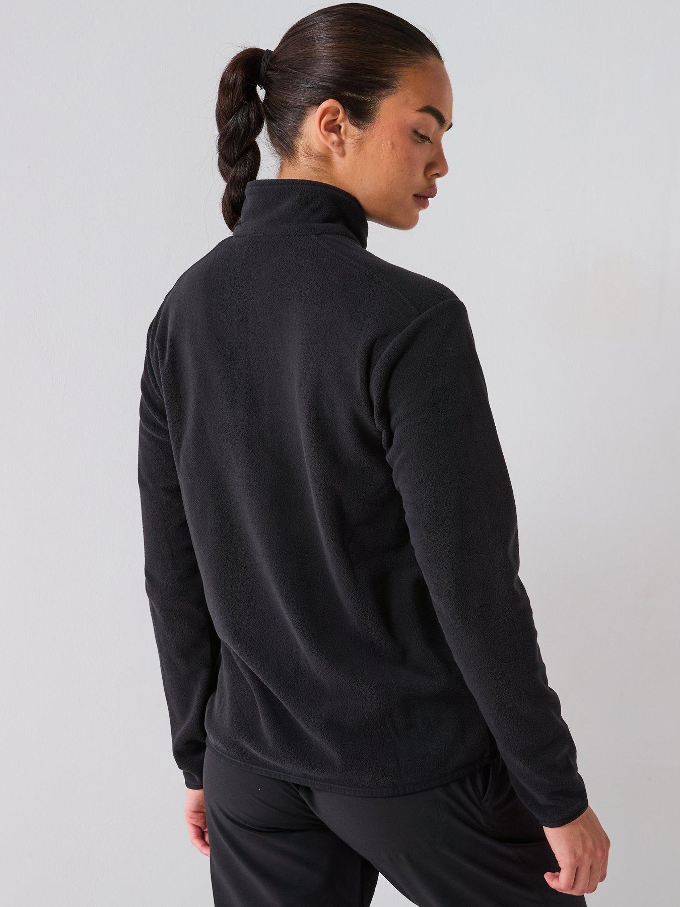 Image 2 of 6 of adidas Terrex Womens Outdoor Multi Essentials 1/2 Zip Fleece Jacket - Black