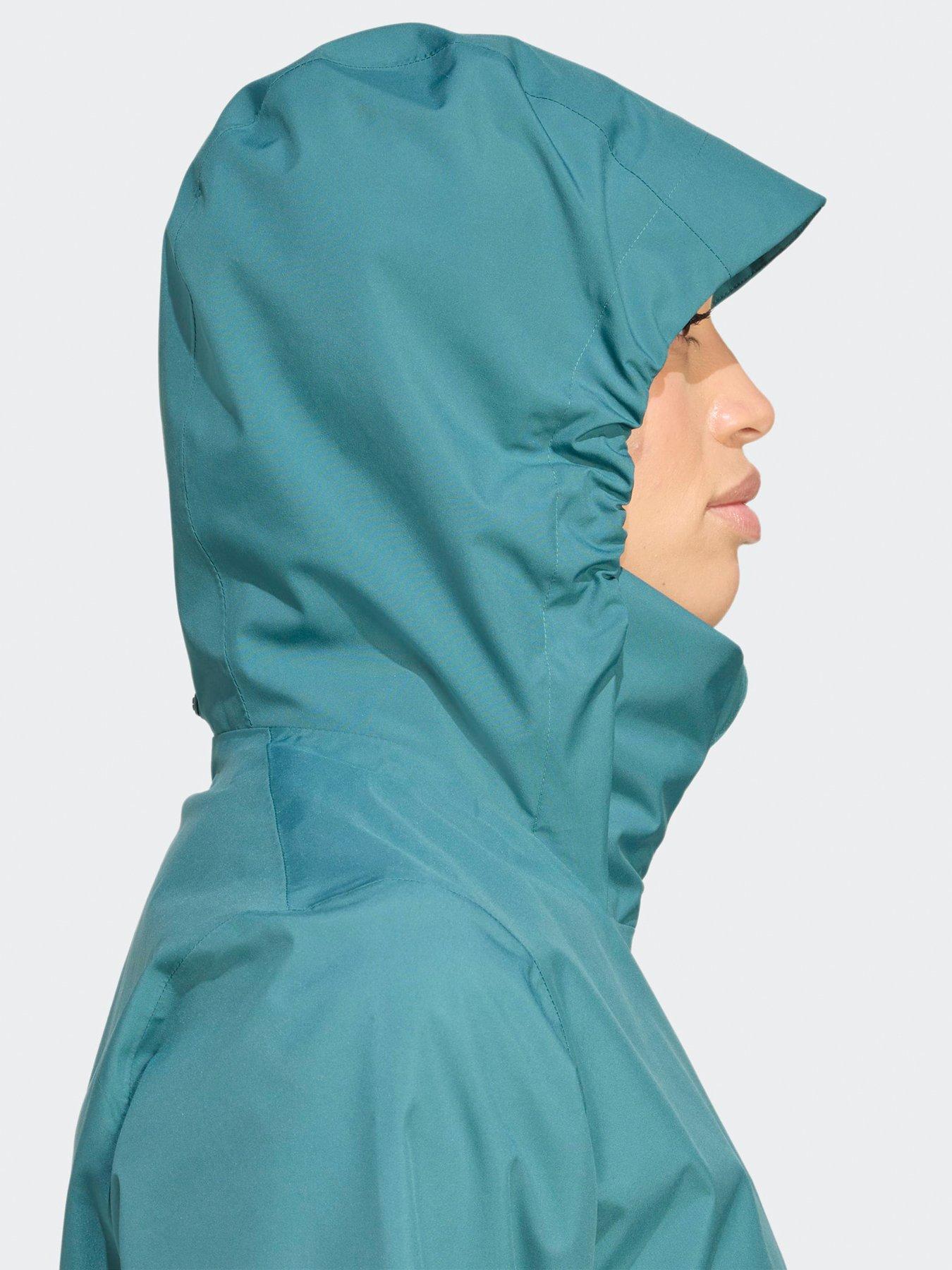 Image 5 of 5 of adidas Terrex Womens Outdoor Multi Essentials 2L Rain Jacket - Blue