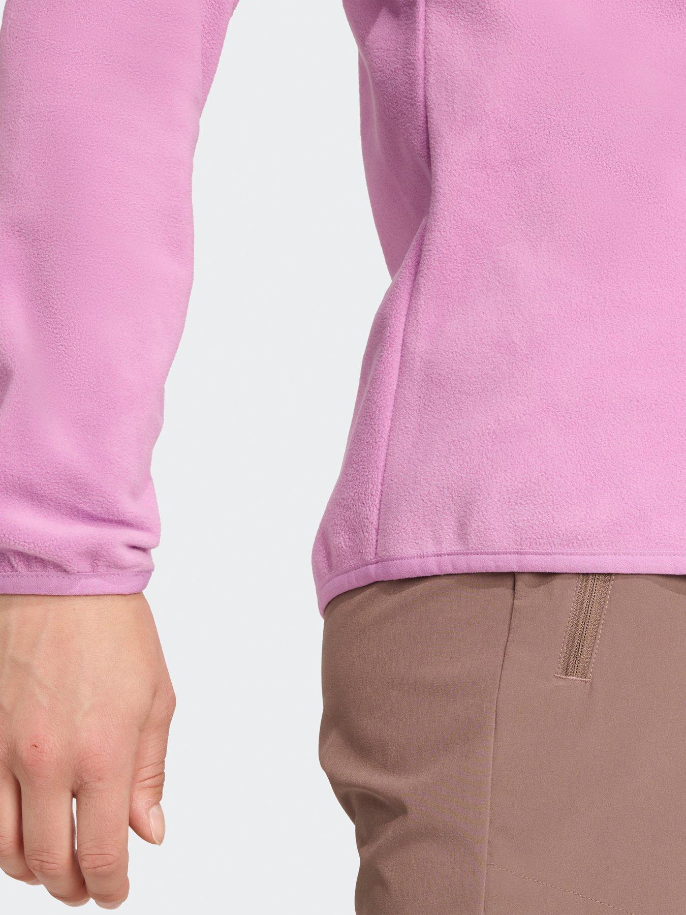 Image 4 of 5 of adidas Terrex Womens Outdoor Multi Essentials 1/2 Zip Fleece Jacket - Purple