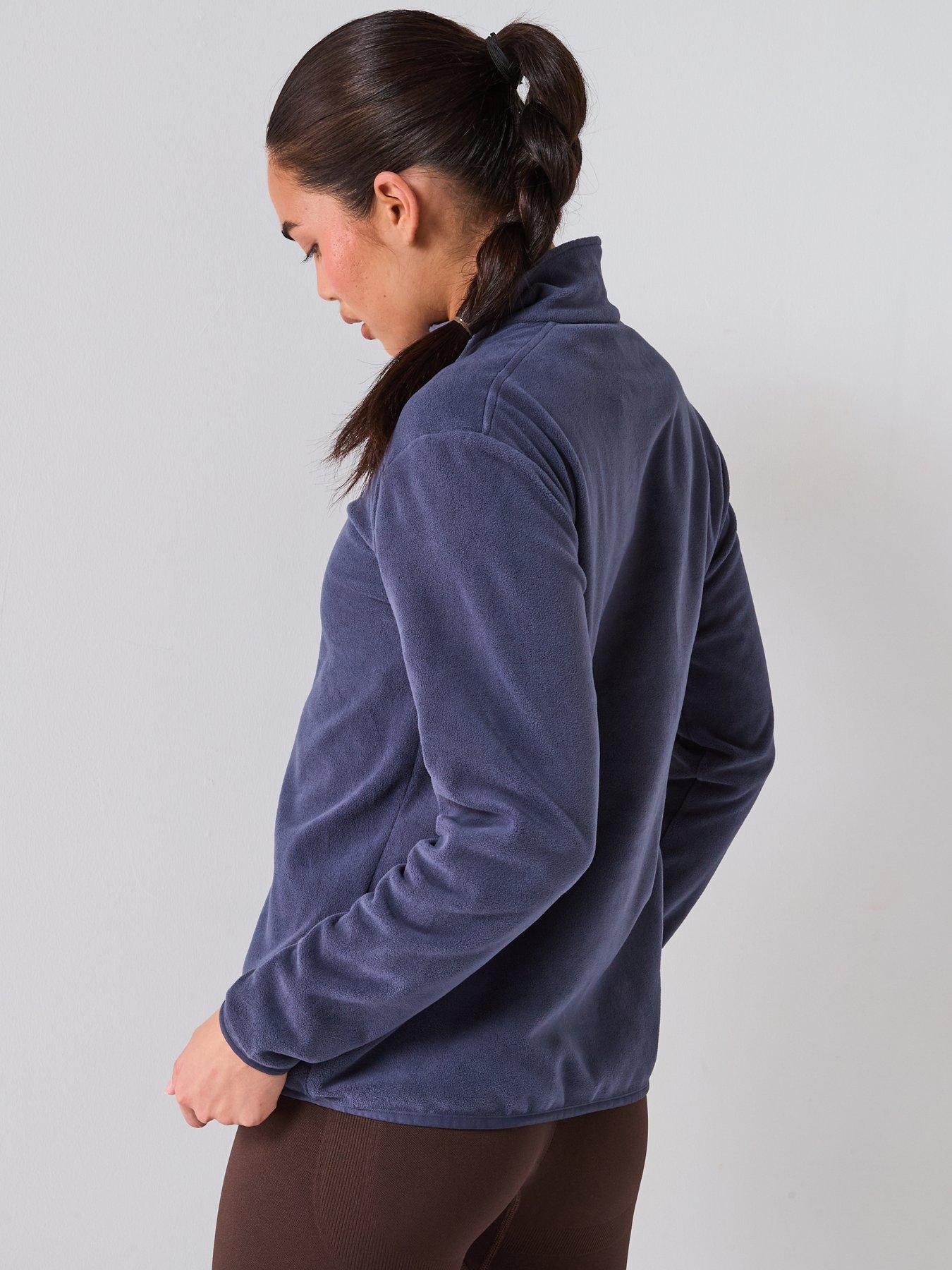 Image 2 of 6 of adidas Terrex Womens Outdoor Multi Essentials 1/2 Zip Fleece Jacket - Navy