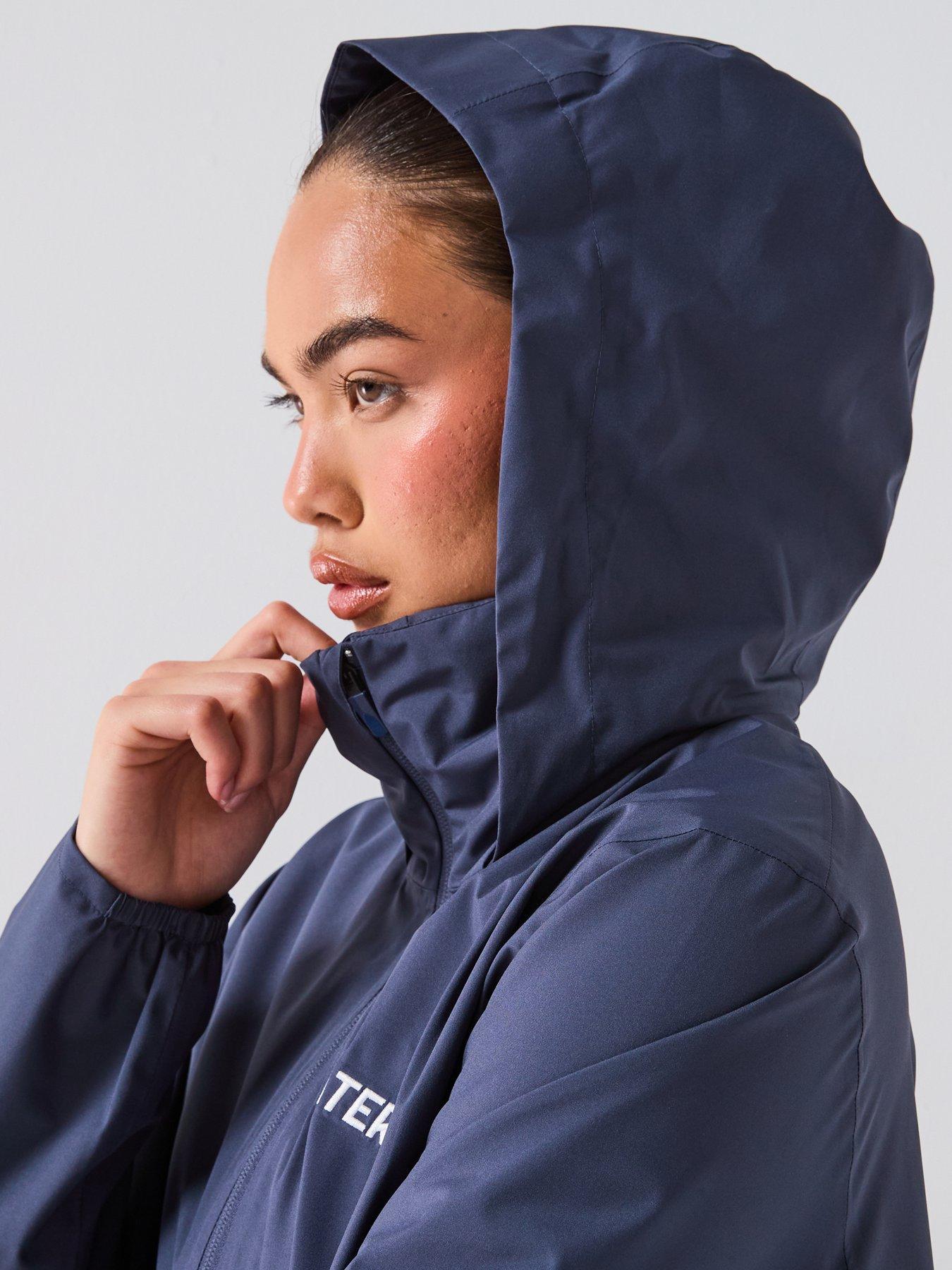 Image 4 of 6 of adidas Terrex Womens Outdoor Multi Essentials 2L Rain Jacket - Navy
