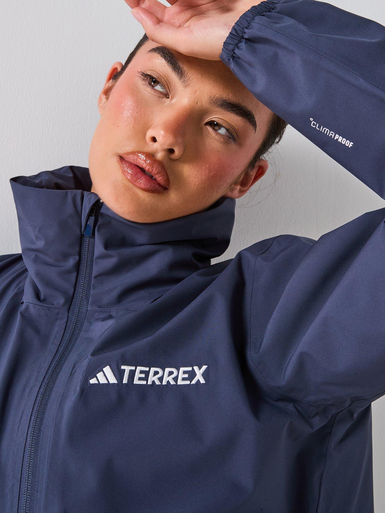 Image 5 of 6 of adidas Terrex Womens Outdoor Multi Essentials 2L Rain Jacket - Navy