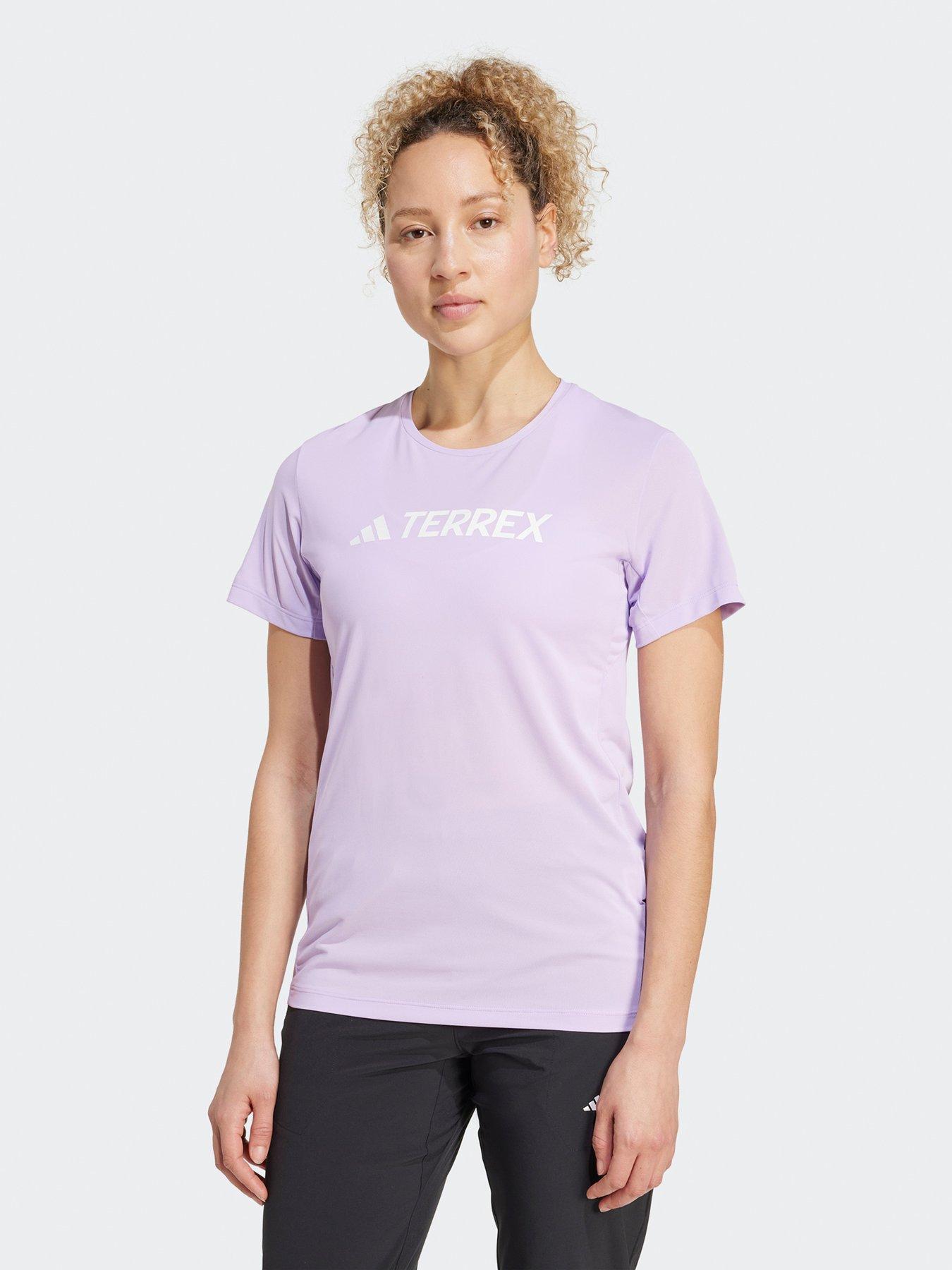adidas-terrex-womens-multi-climacool-logo-tech-t--shirt-purple