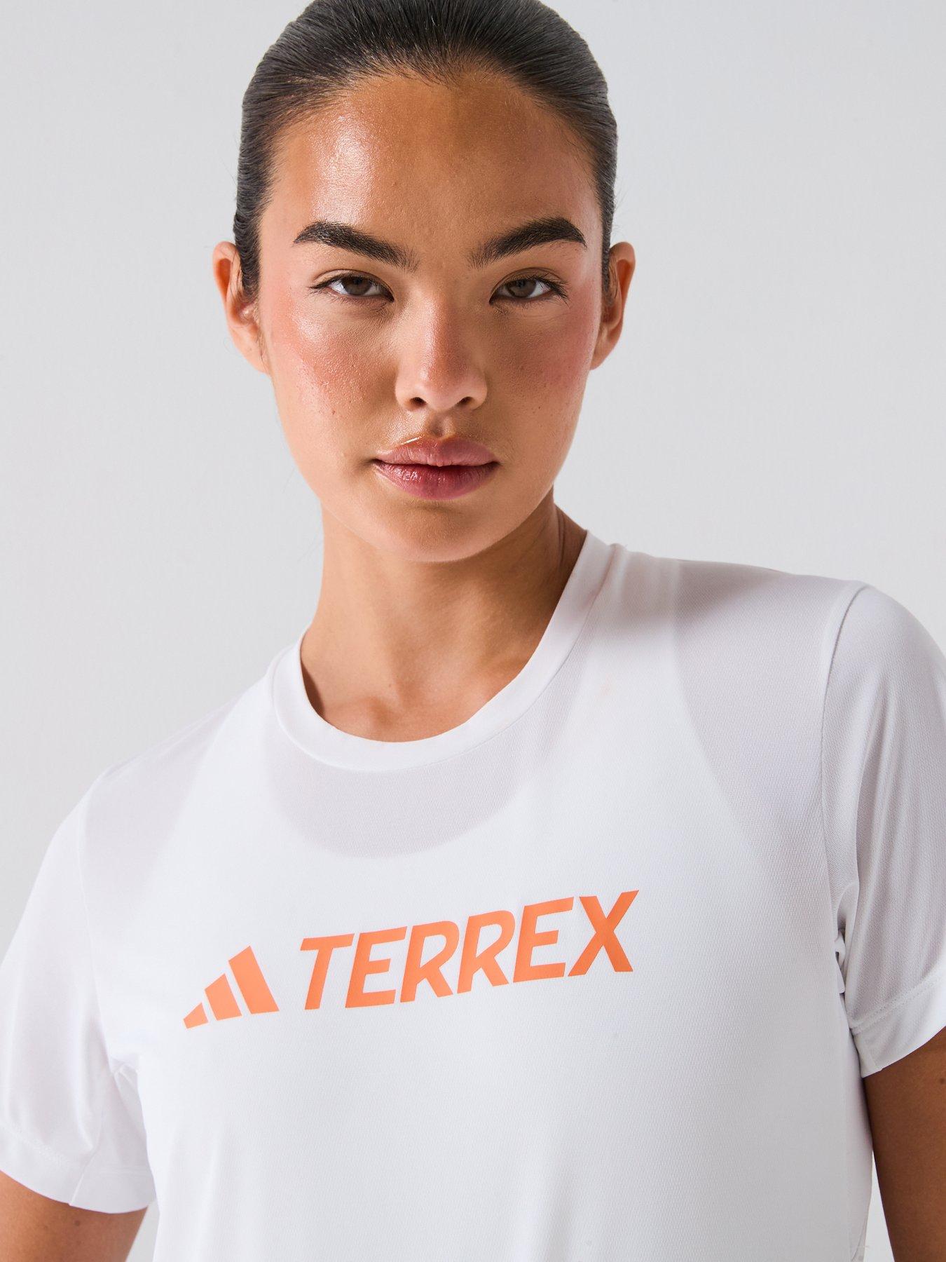  image of adidas-terrex-womens-multi-climacool-logo-tech-t--shirt-white