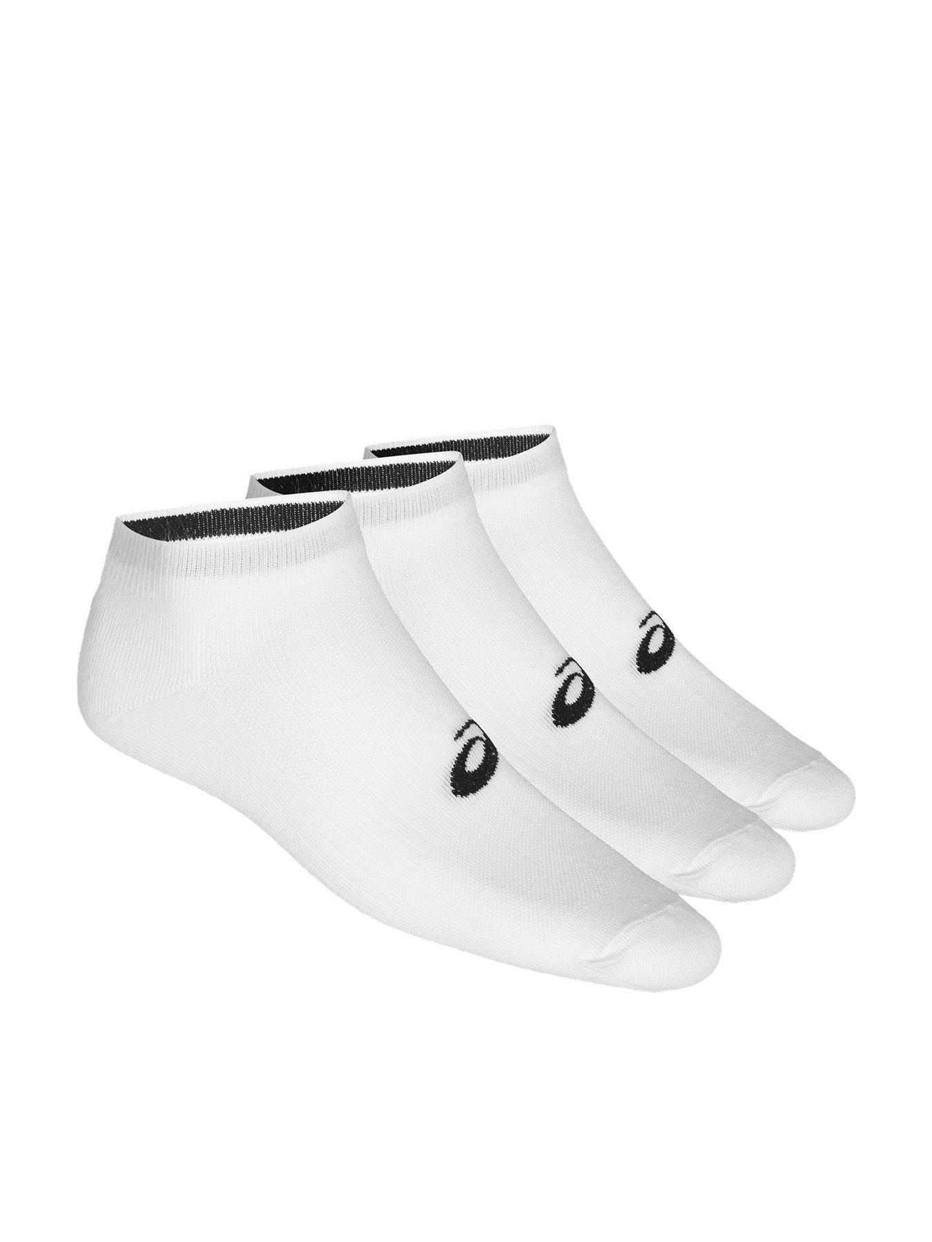 undefined Adults Unisex Running 3Pack Ankle Socks - White