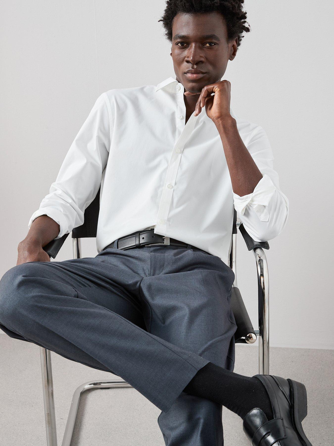 Image 6 of 7 of The Very Collection Smart Pleated Trouser - Grey