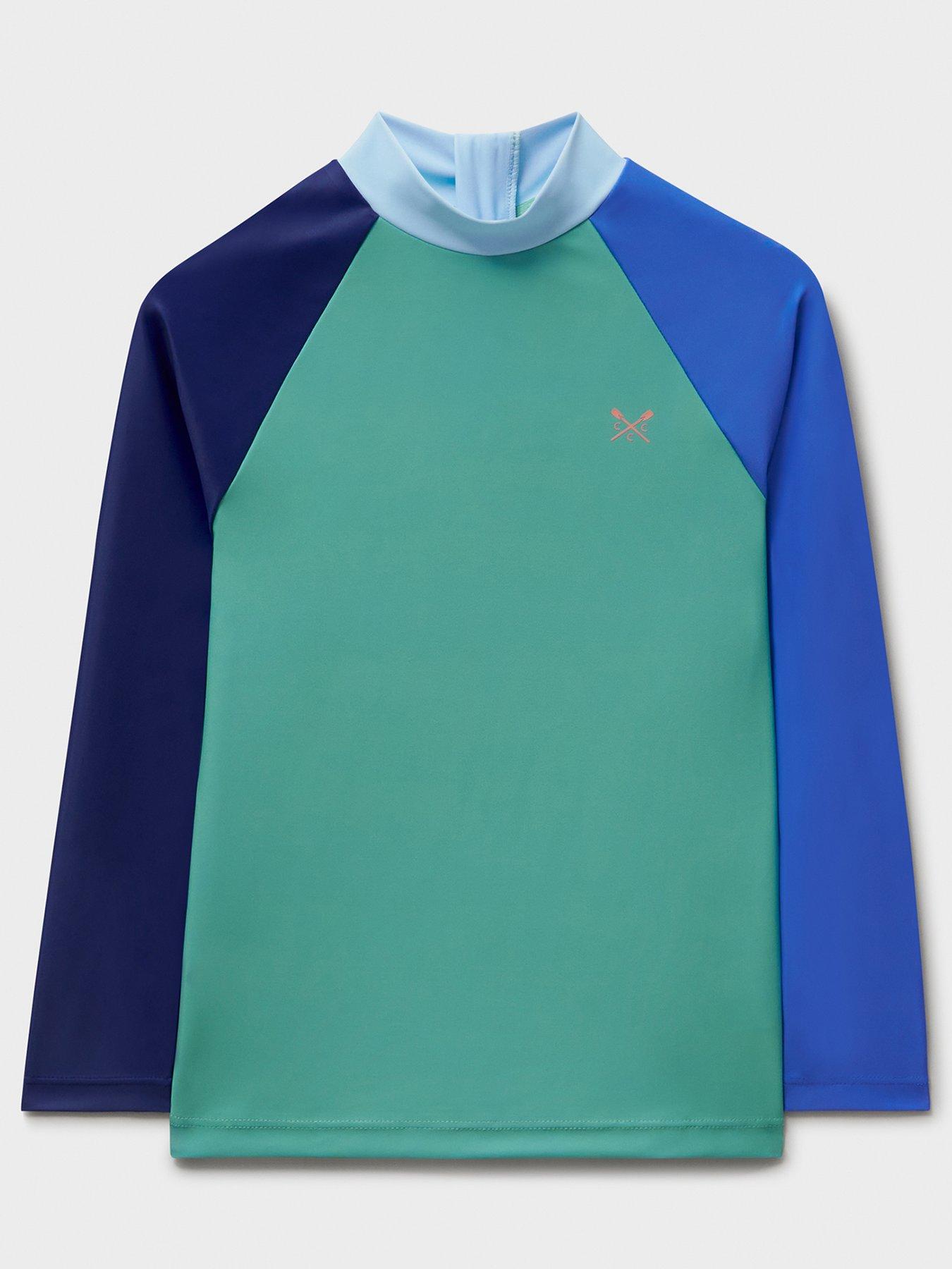  image of crew-clothing-boys-rash-vest-blue