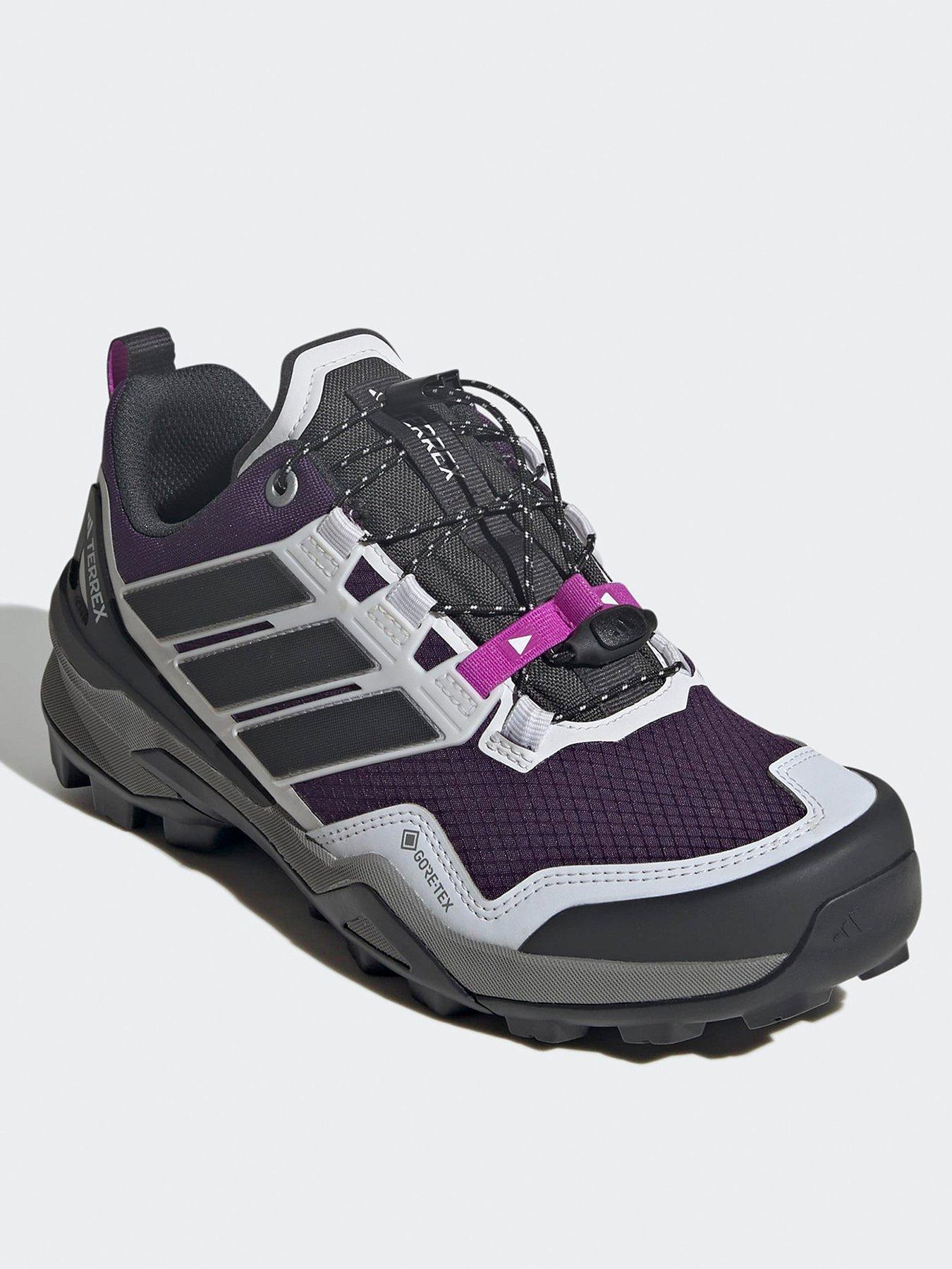  image of adidas-terrex-womens-skychaser-gore-tex-hiking-shoes-purple