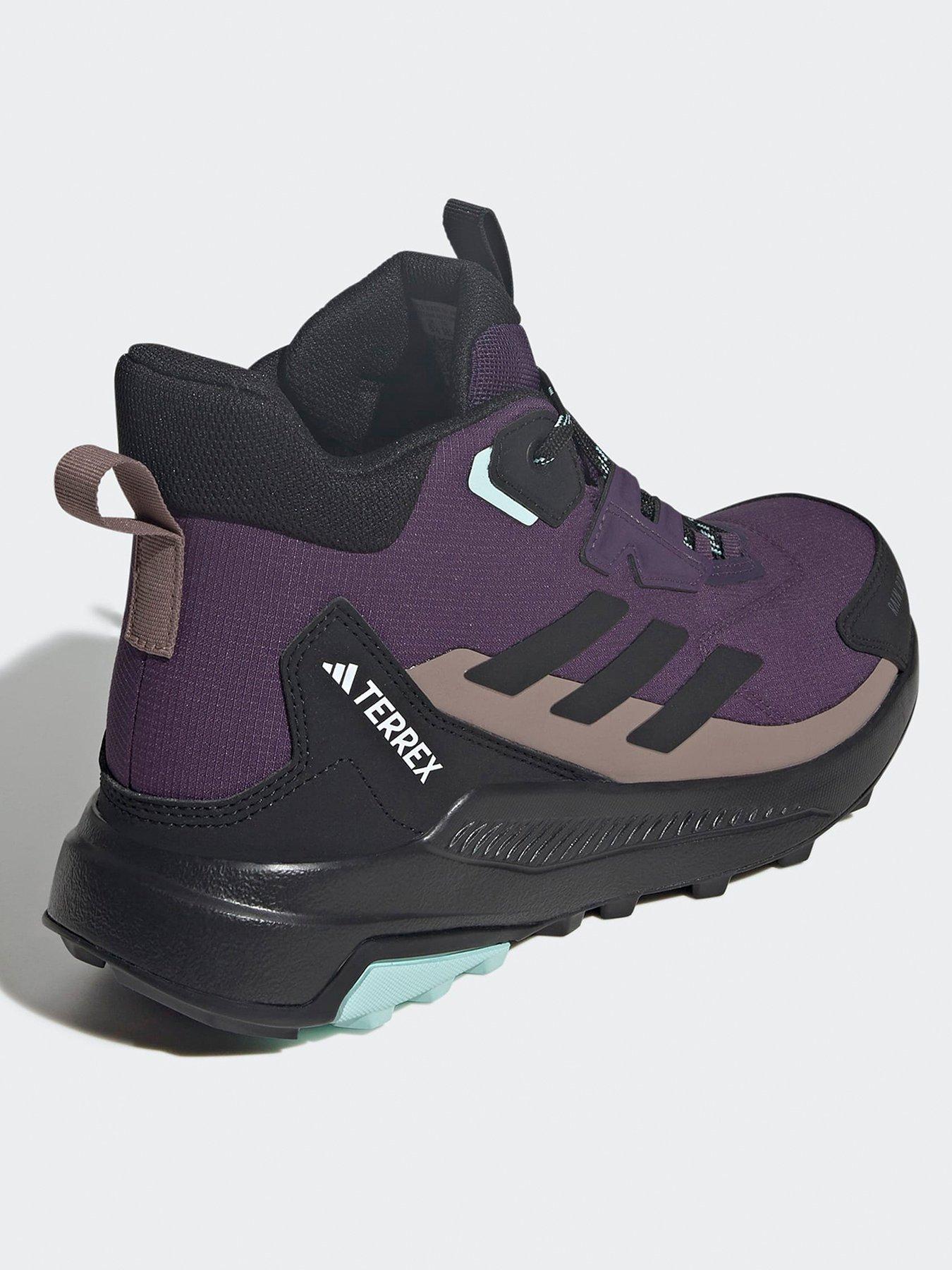  image of adidas-terrex-womens-anylander-mid-rainrdy-hiking-shoes-purple