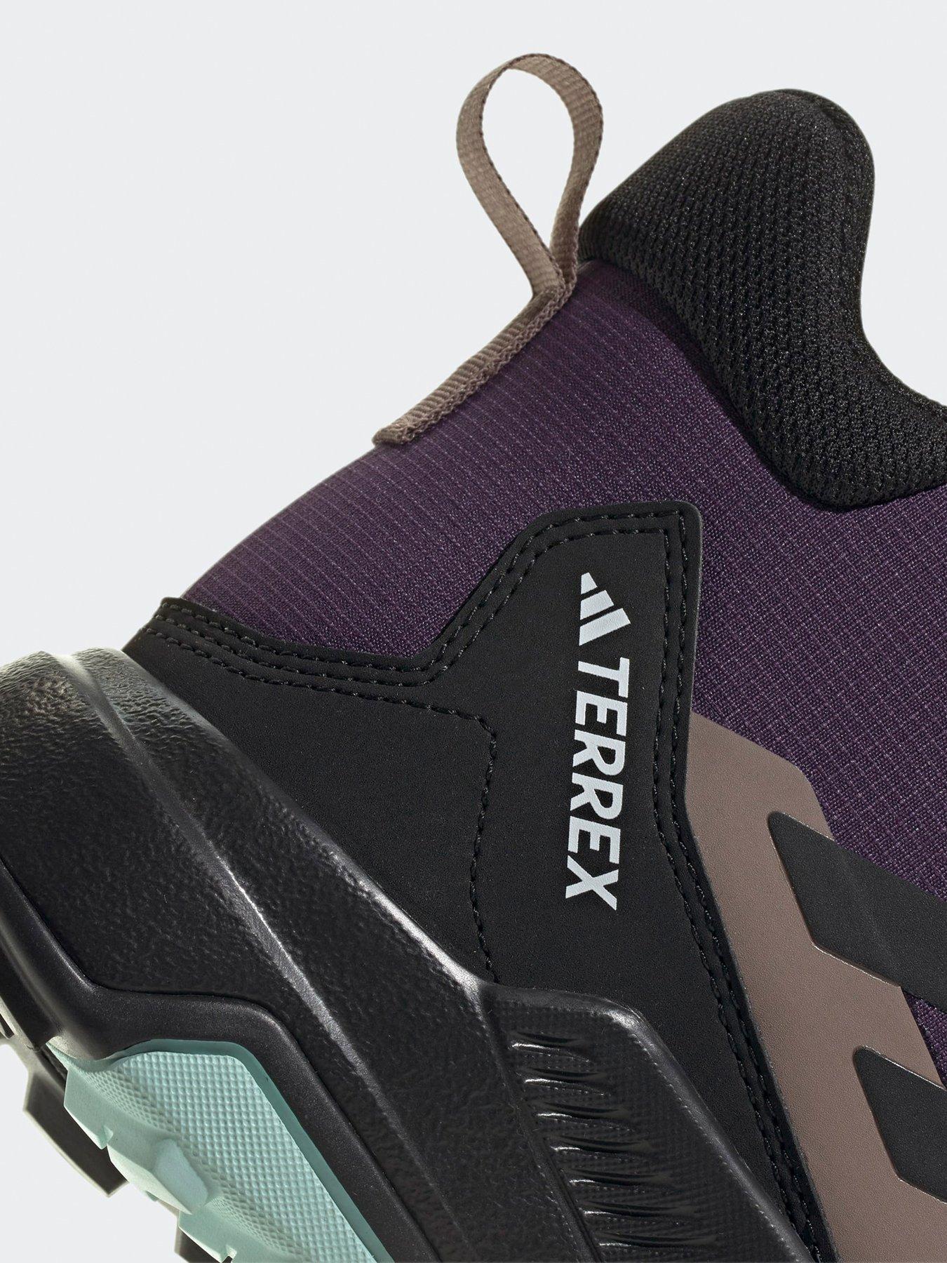  image of adidas-terrex-womens-anylander-mid-rainrdy-hiking-shoes-purple