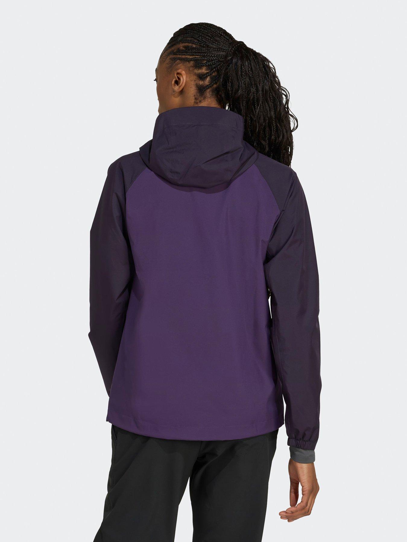 Image 2 of 5 of adidas Terrex Womens Outdoor Multi 2L RainRdy Jacket - Purple