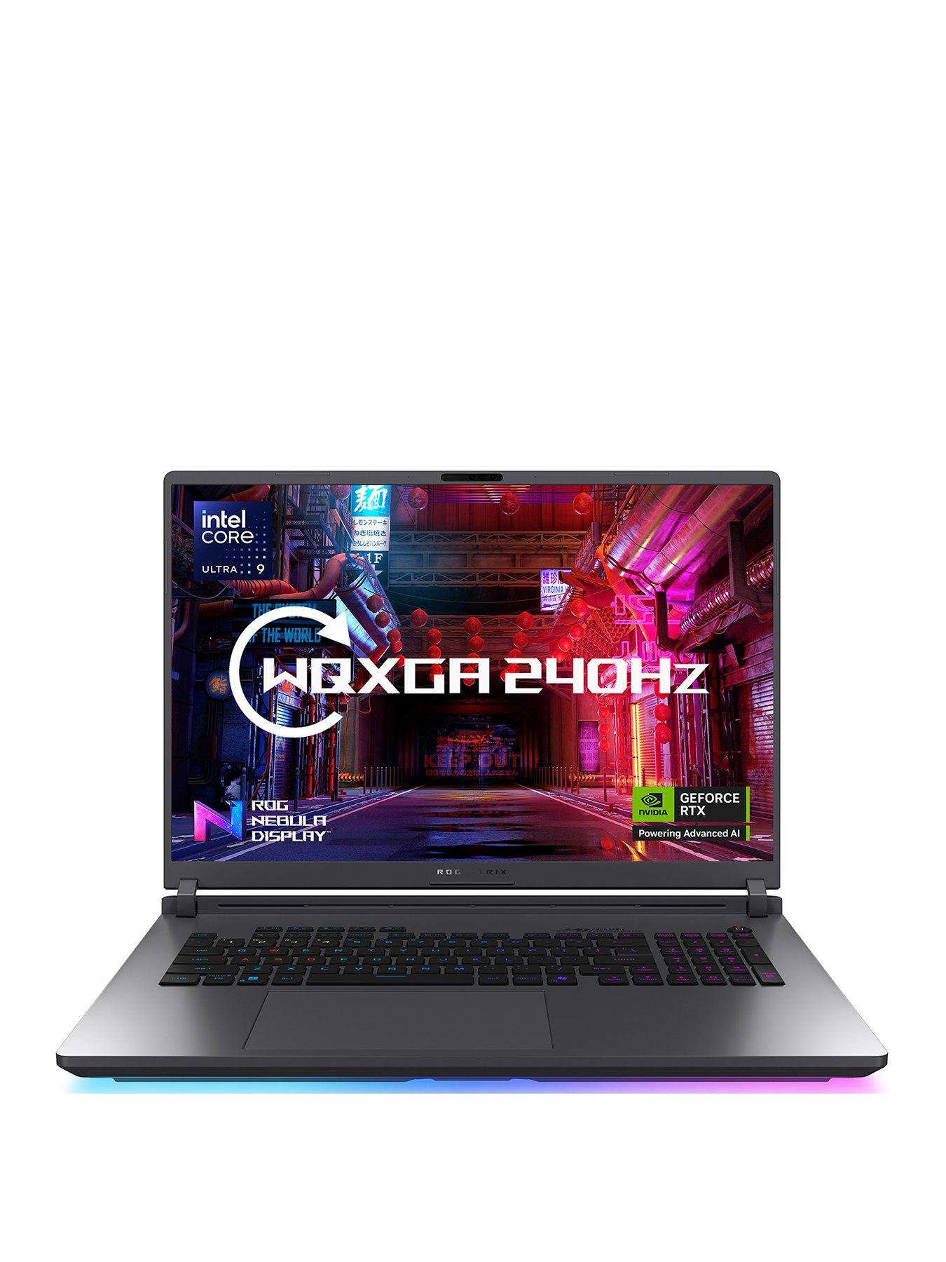 Image 1 of 7 of Asus Strix Gaming Laptop - GeForce RTX 5070 Ti - Intel Core Ultra 9 - 32GB RAM - 1TB SSD - 18in WQXGA - Grey