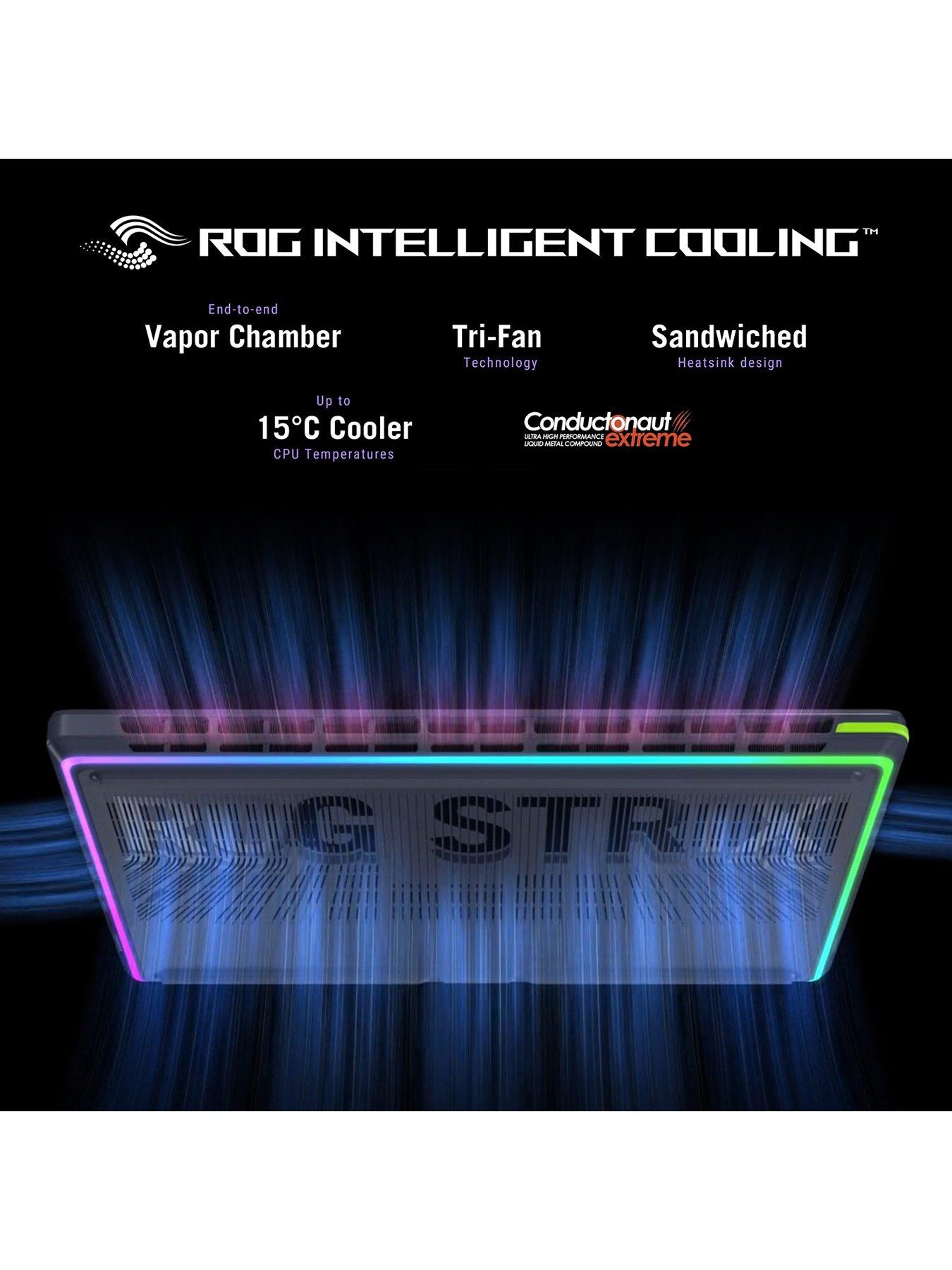 Image 5 of 7 of Asus Strix Gaming Laptop - GeForce RTX 5070 Ti - Intel Core Ultra 9 - 32GB RAM - 1TB SSD - 18in WQXGA - Grey