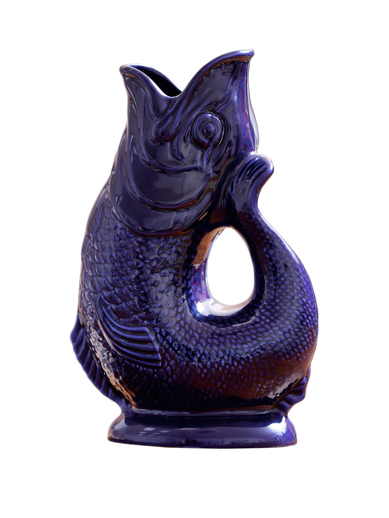  image of wade-blue-fish-jug-12l