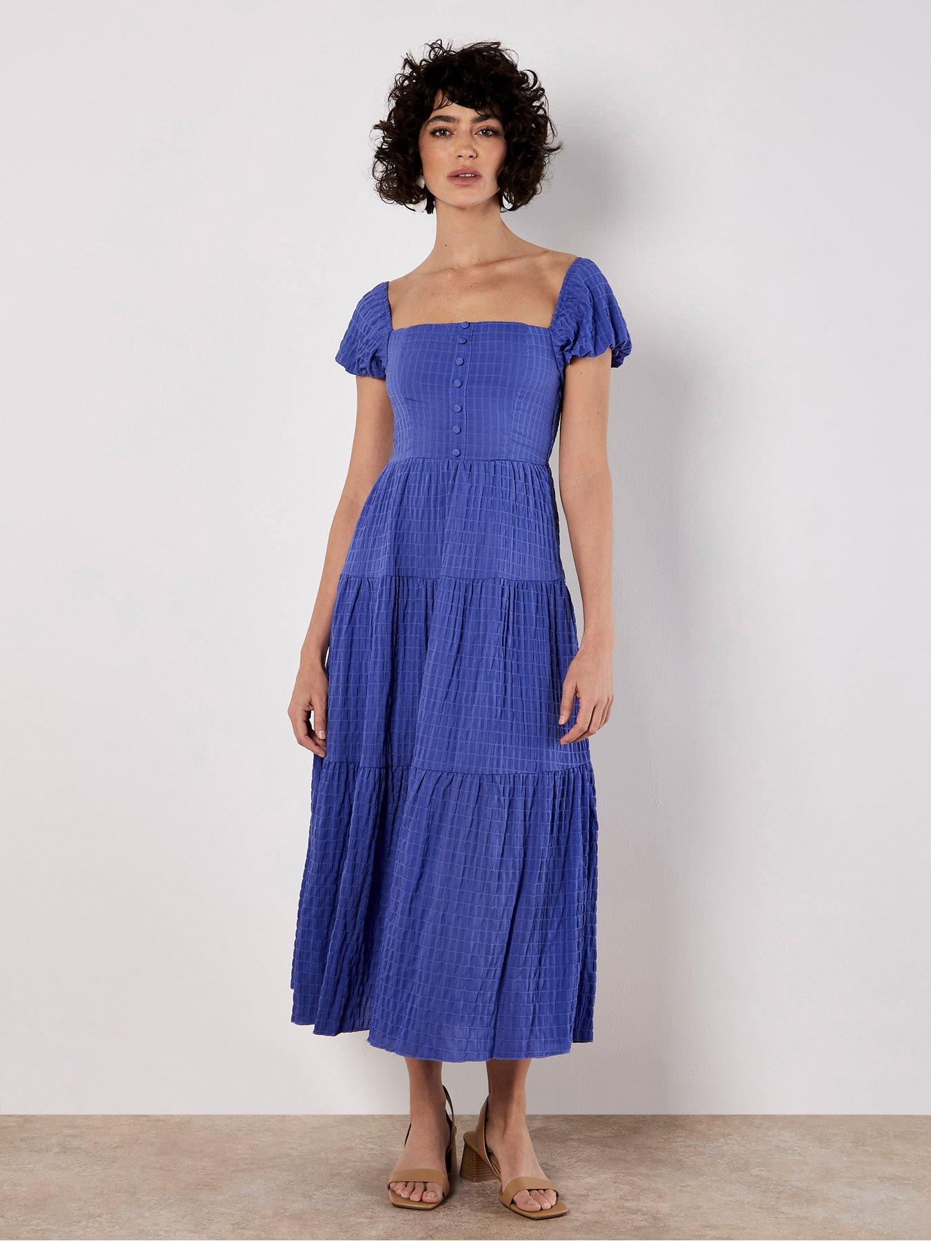undefined Self Check Tiered Midaxi Dress