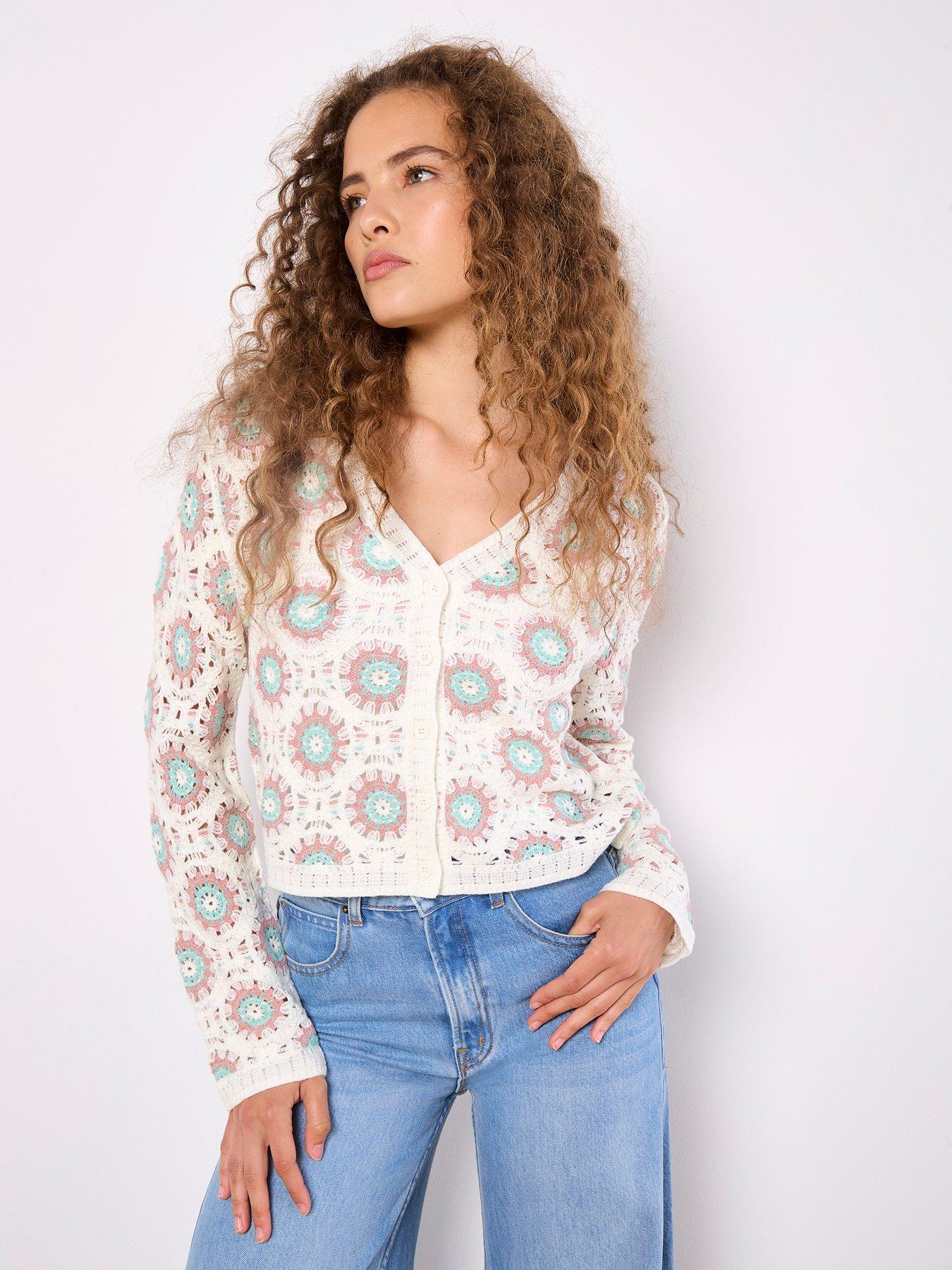 undefined Daisy Crochet Cardigan