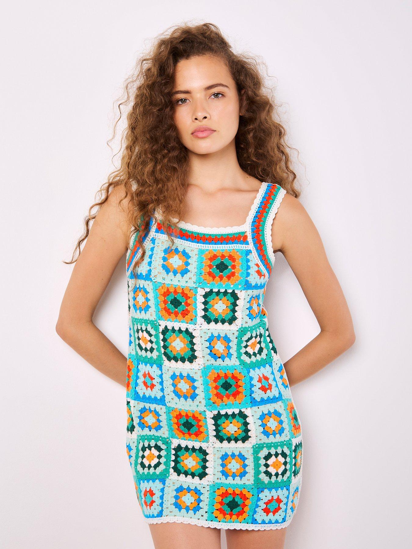 undefined Crochet Squares Dress