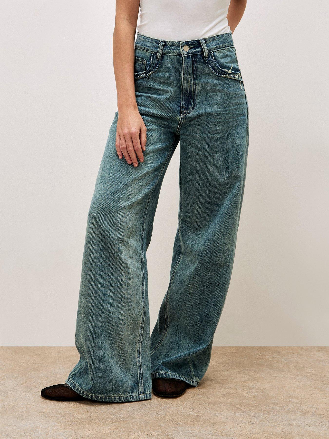 undefined Ellie Wide Boyfriend Jeans